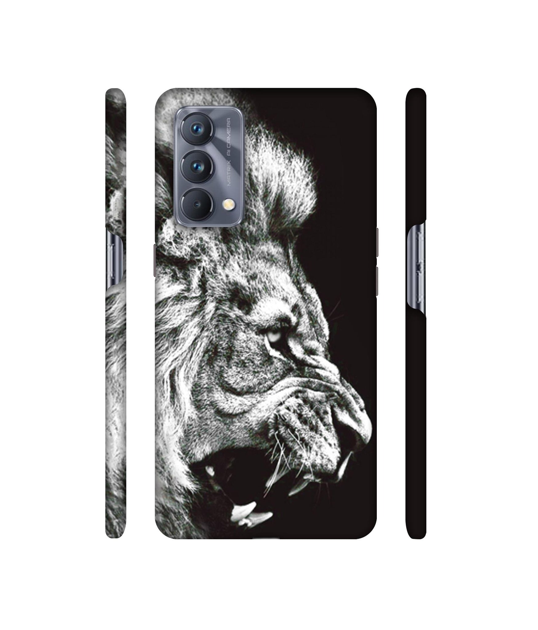 Angry Lion Designer Hard Back Cover for Realme GT Master Edition
