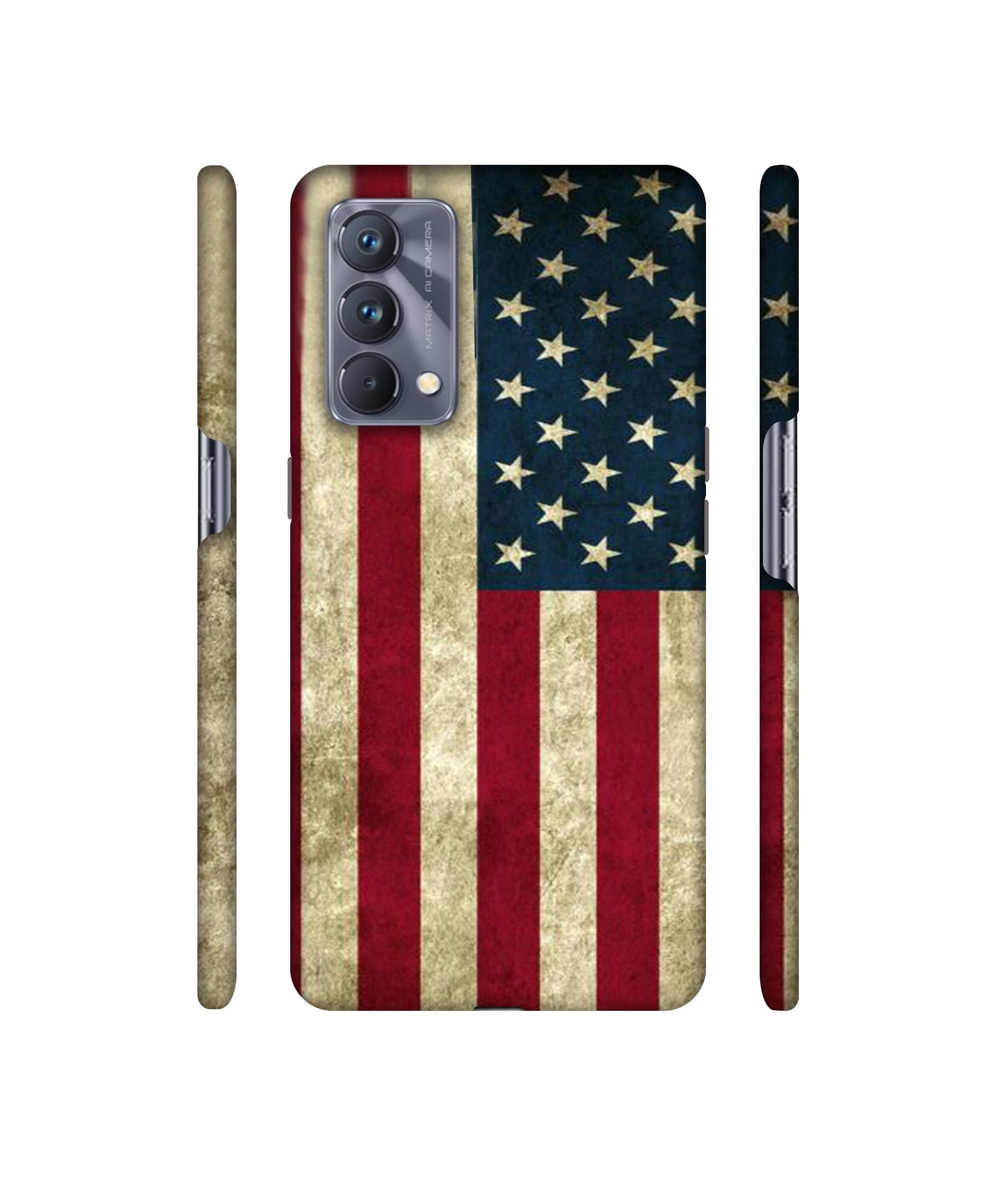 Vingate USA Flag Designer Hard Back Cover for Realme GT Master Edition