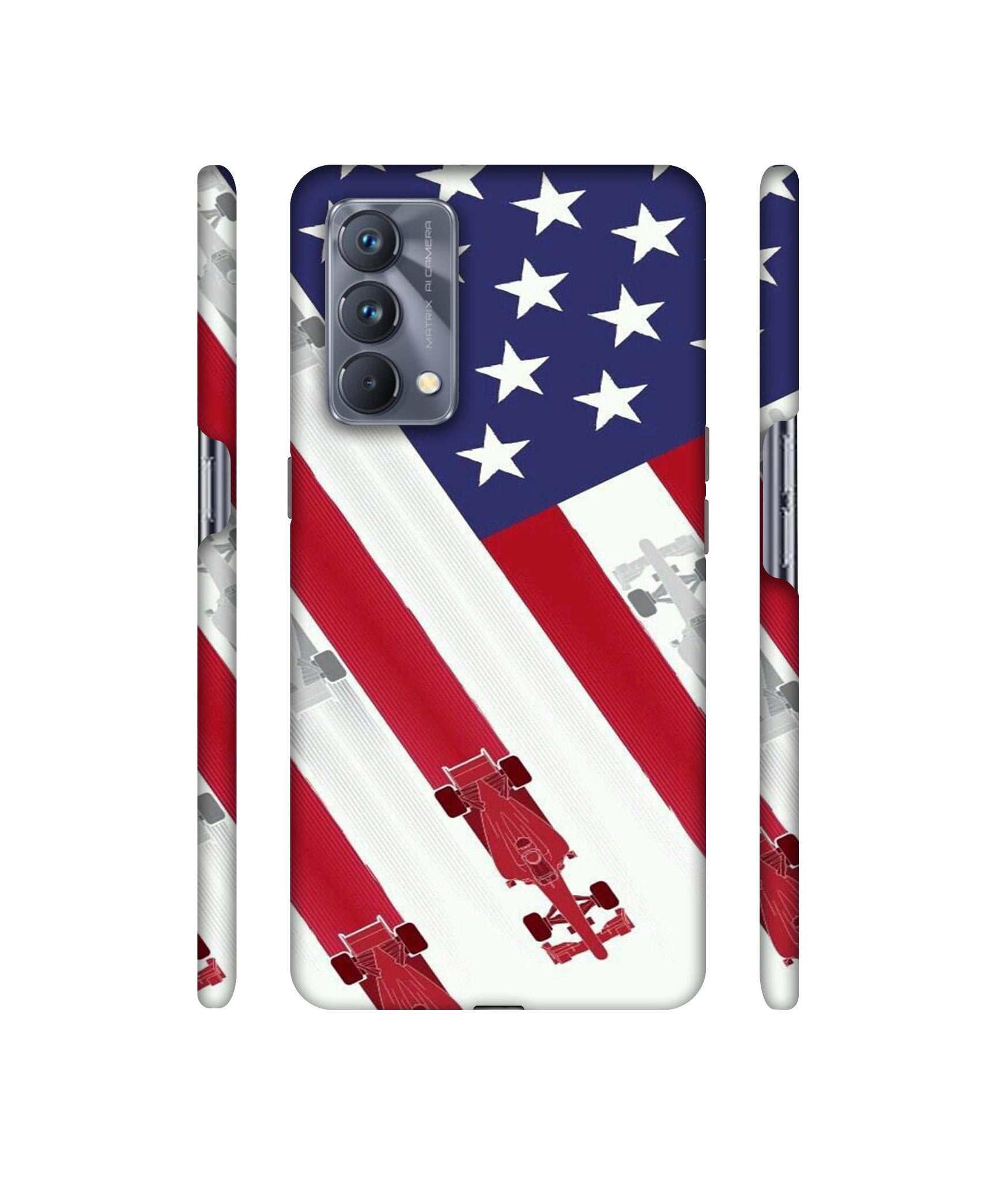 Ferrari On the Zoom Print Designer Hard Back Cover for Realme GT Master Edition