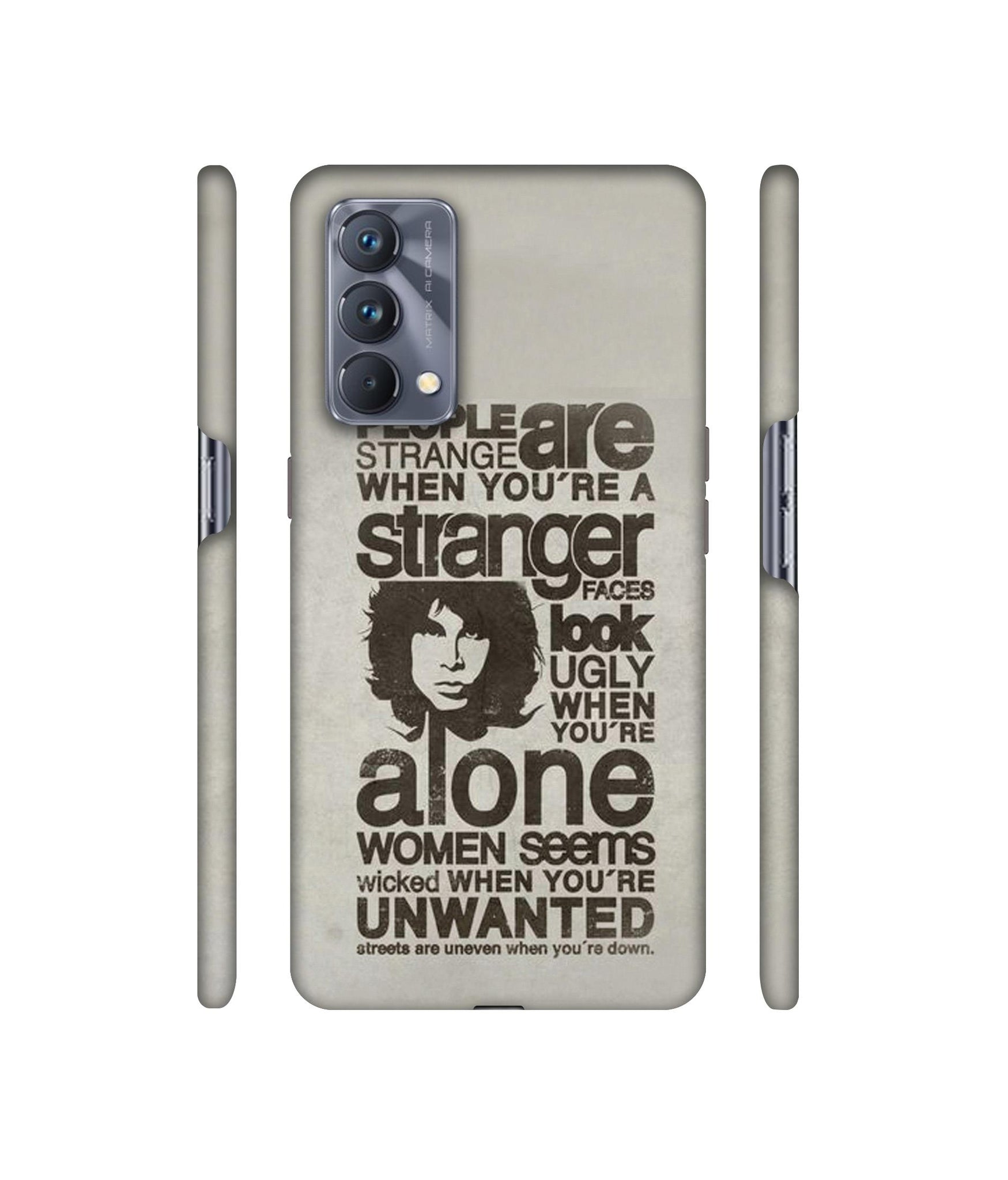 Quotes Pattern Designer Hard Back Cover for Realme GT Master Edition
