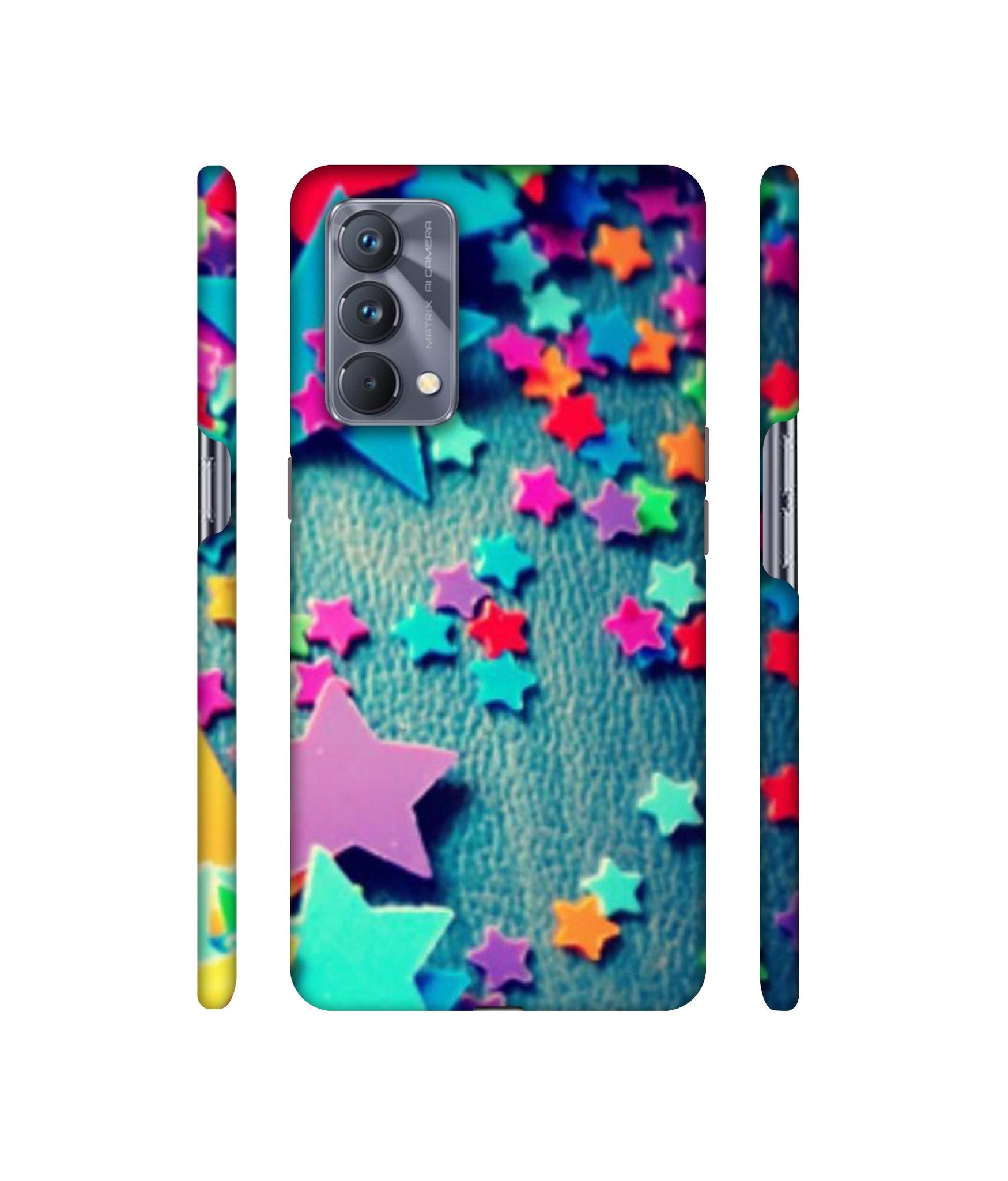 Colorful Stars Designer Hard Back Cover for Realme GT Master Edition