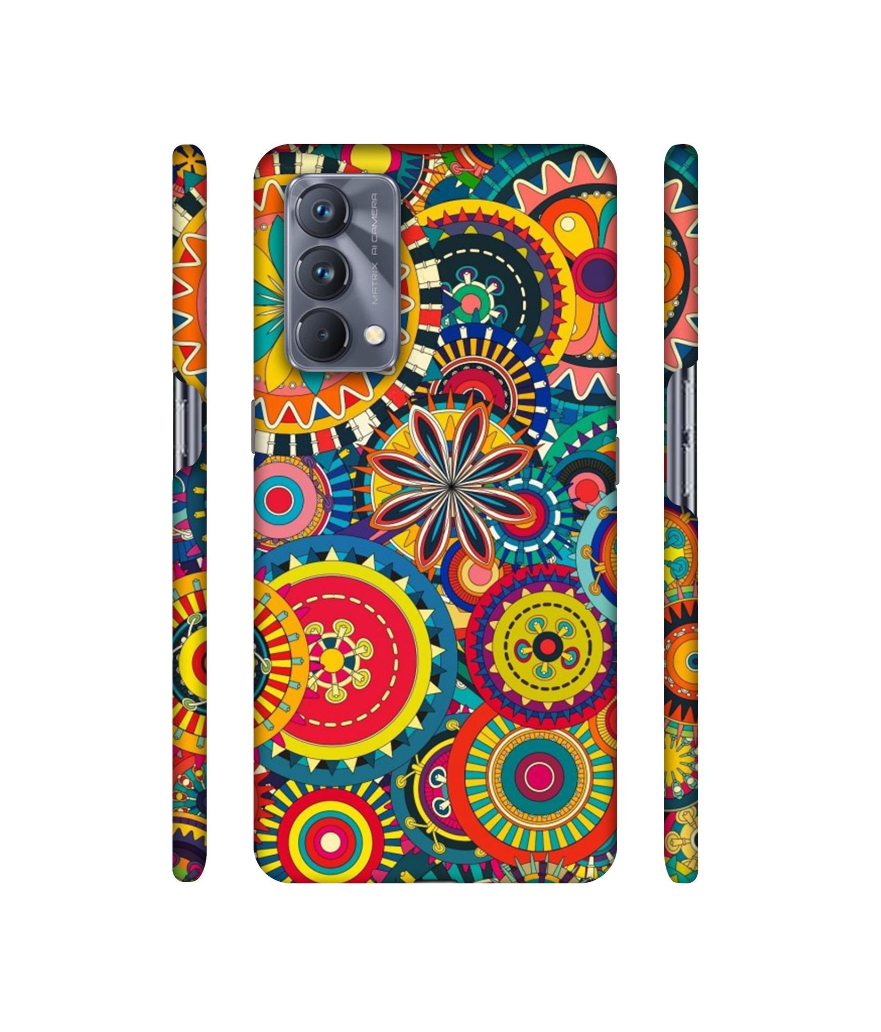 Ring Pattern Print Designer Hard Back Cover for Realme GT Master Edition