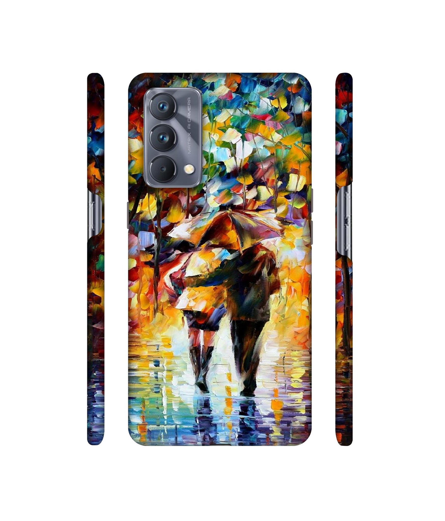 Paint Couple Pattern Designer Hard Back Cover for Realme GT Master Edition