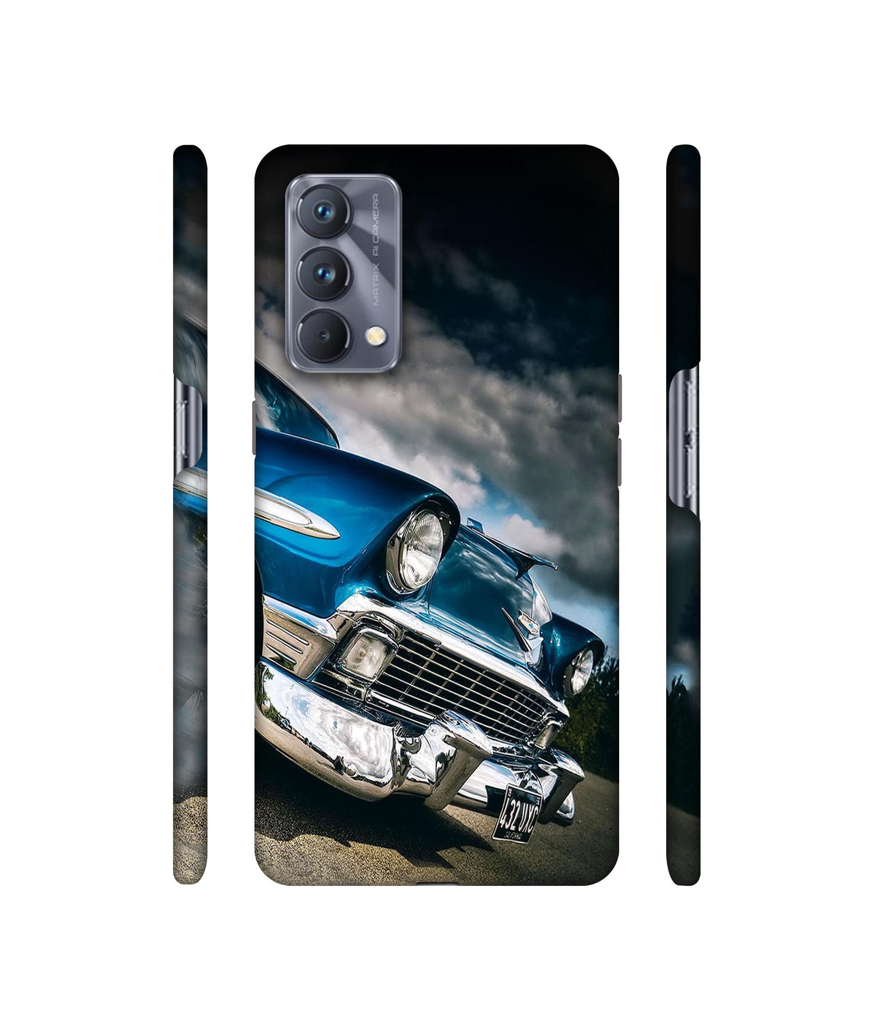 Vintage Car Pattern Designer Hard Back Cover for Realme GT Master Edition
