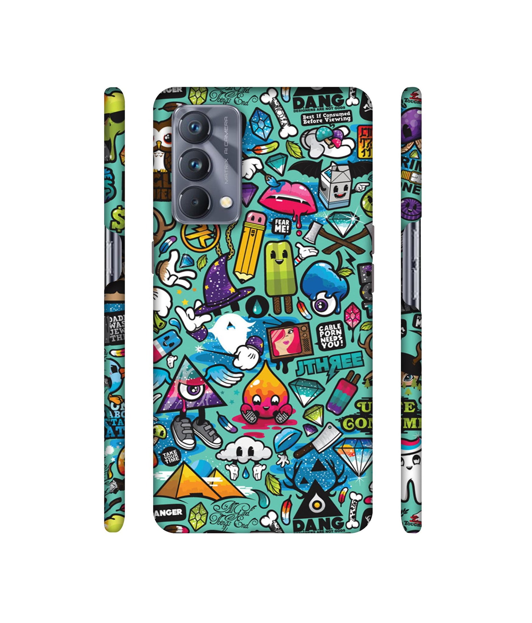 Crazy Designer Hard Back Cover for Realme GT Master Edition
