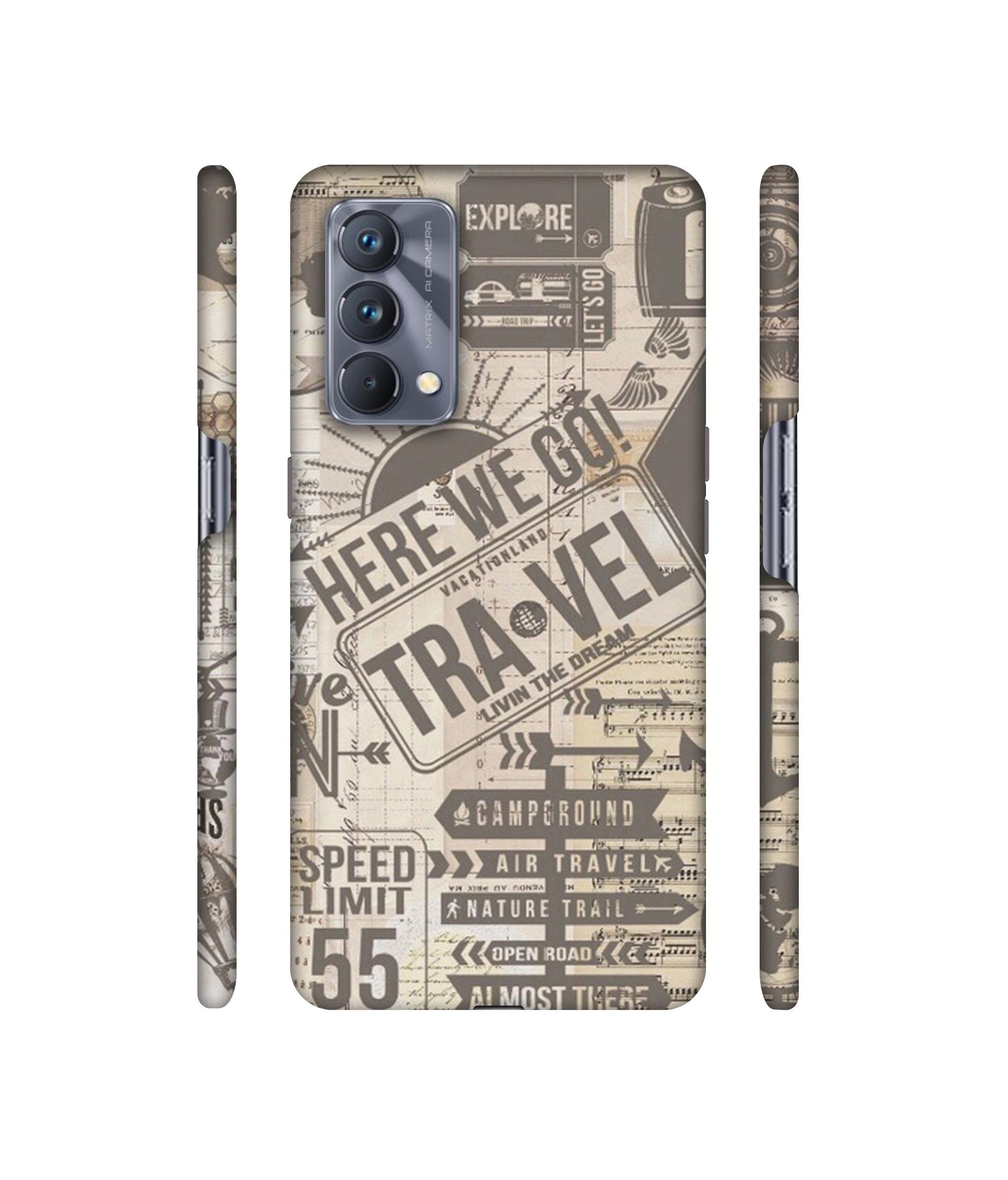 Travel Designer Hard Back Cover for Realme GT Master Edition