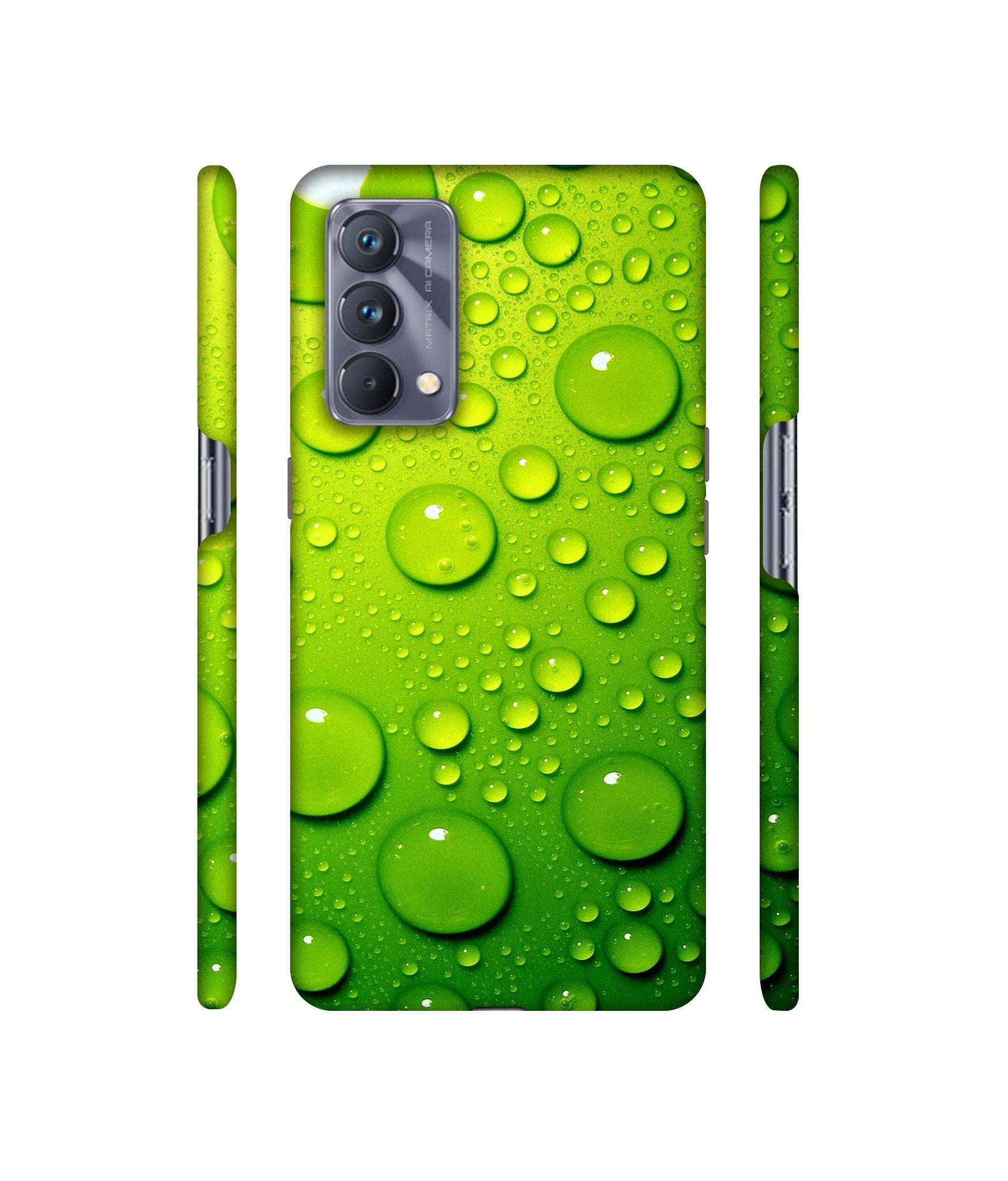 Green Bubbles Designer Hard Back Cover for Realme GT Master Edition
