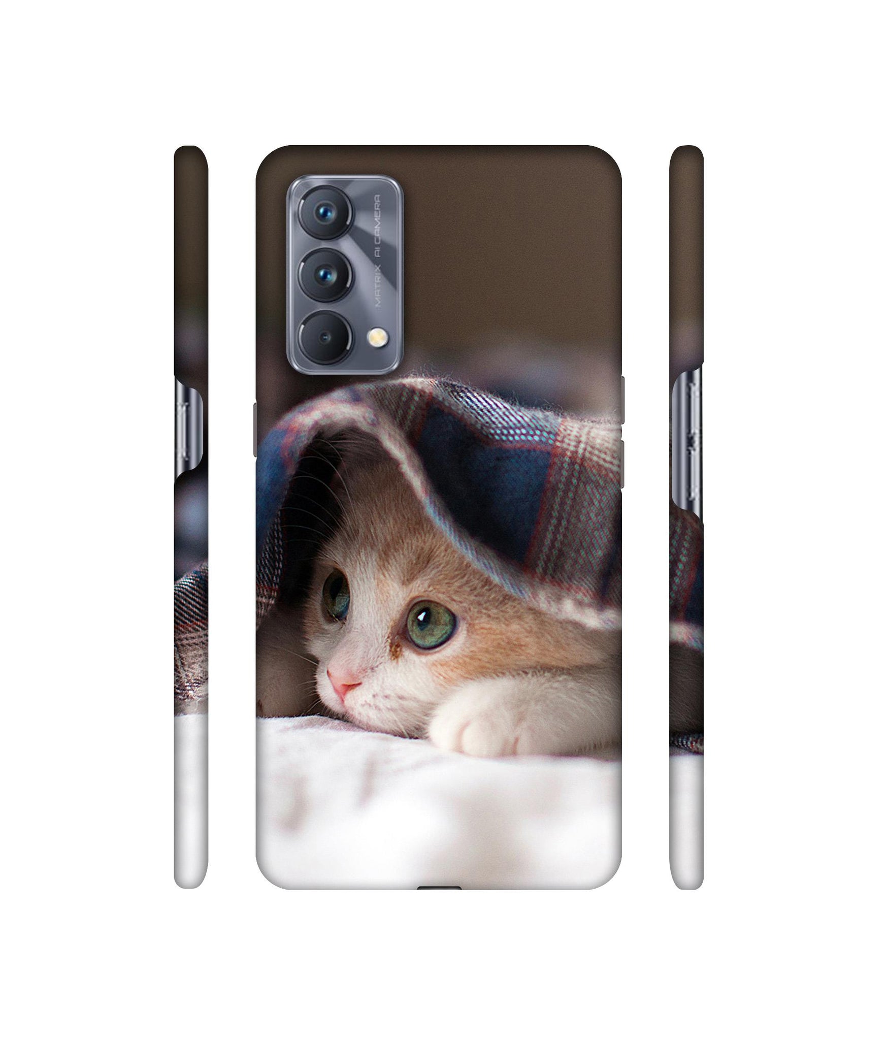 Sleepy Kitten Designer Hard Back Cover for Realme GT Master Edition