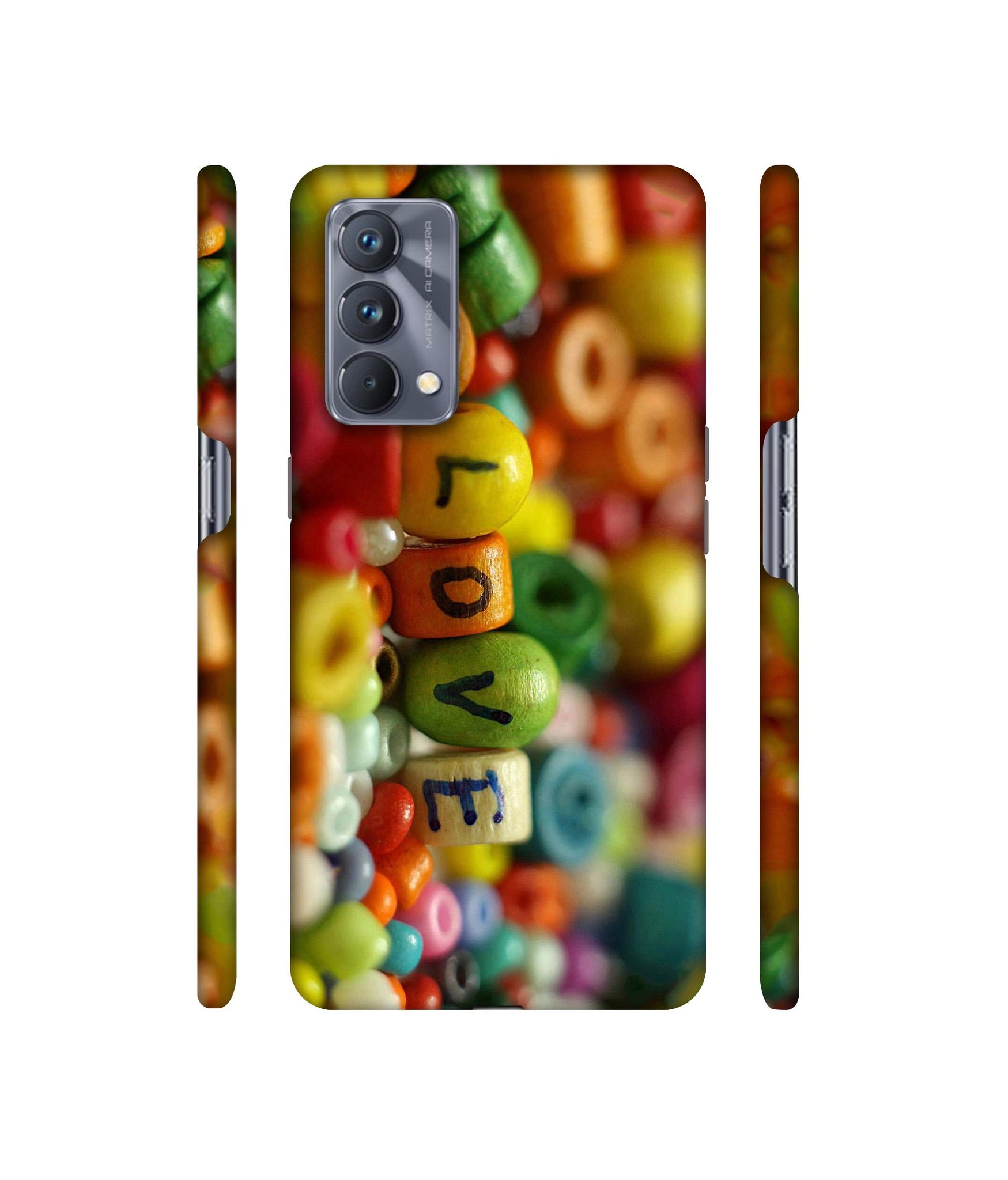 Colorful Love Designer Hard Back Cover for Realme GT Master Edition