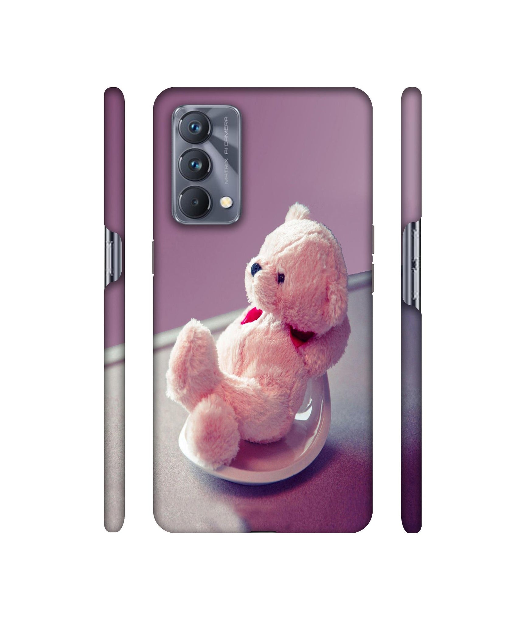 Cute Teddy Bear Designer Hard Back Cover for Realme GT Master Edition