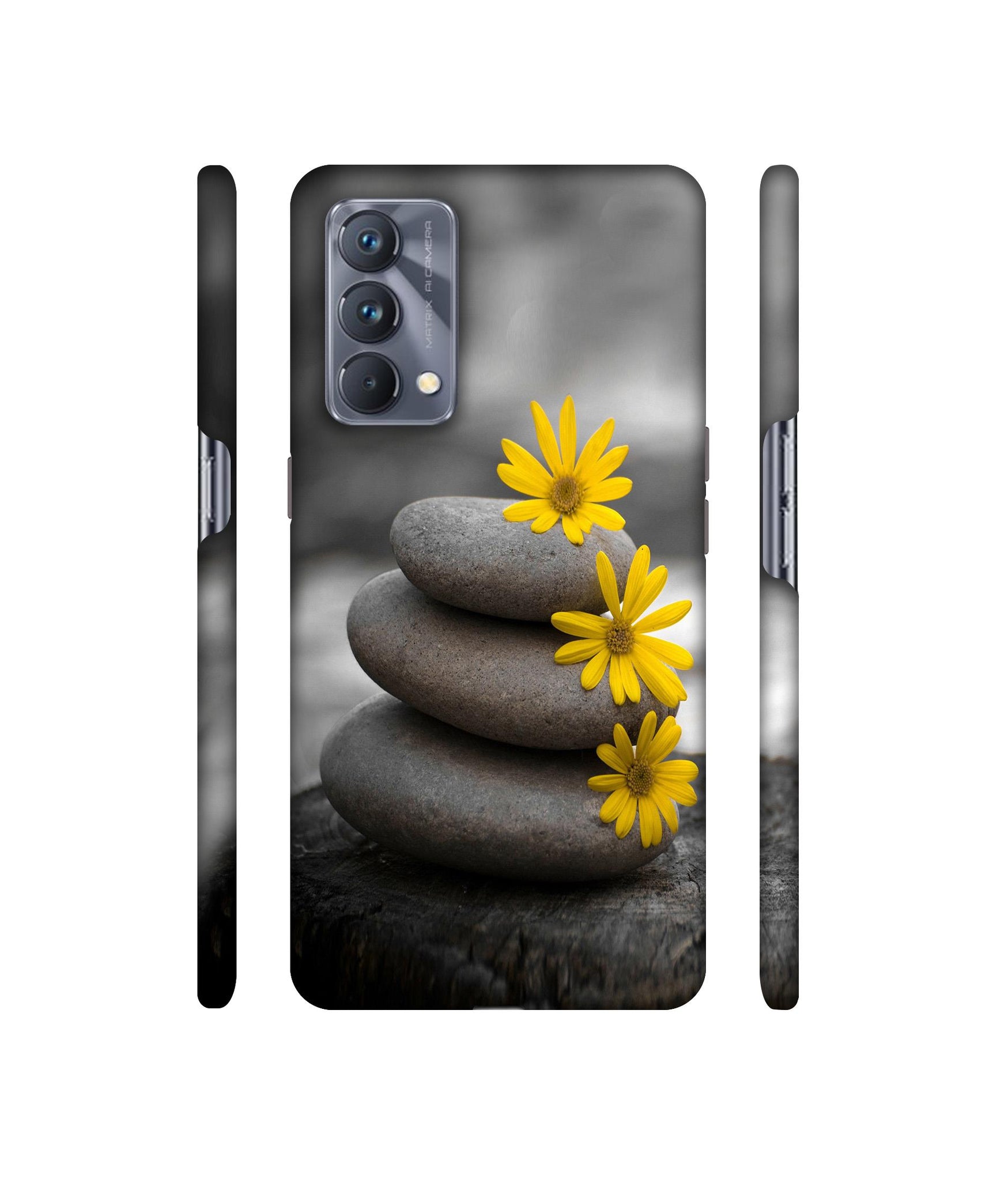 Stones And Flower Designer Hard Back Cover for Realme GT Master Edition