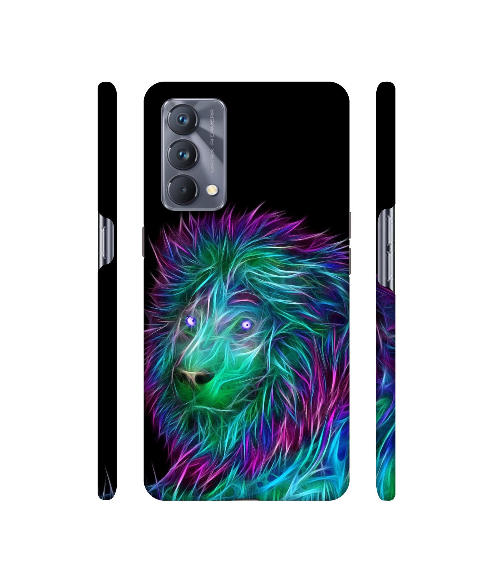 3D Lion Designer Hard Back Cover for Realme GT Master Edition