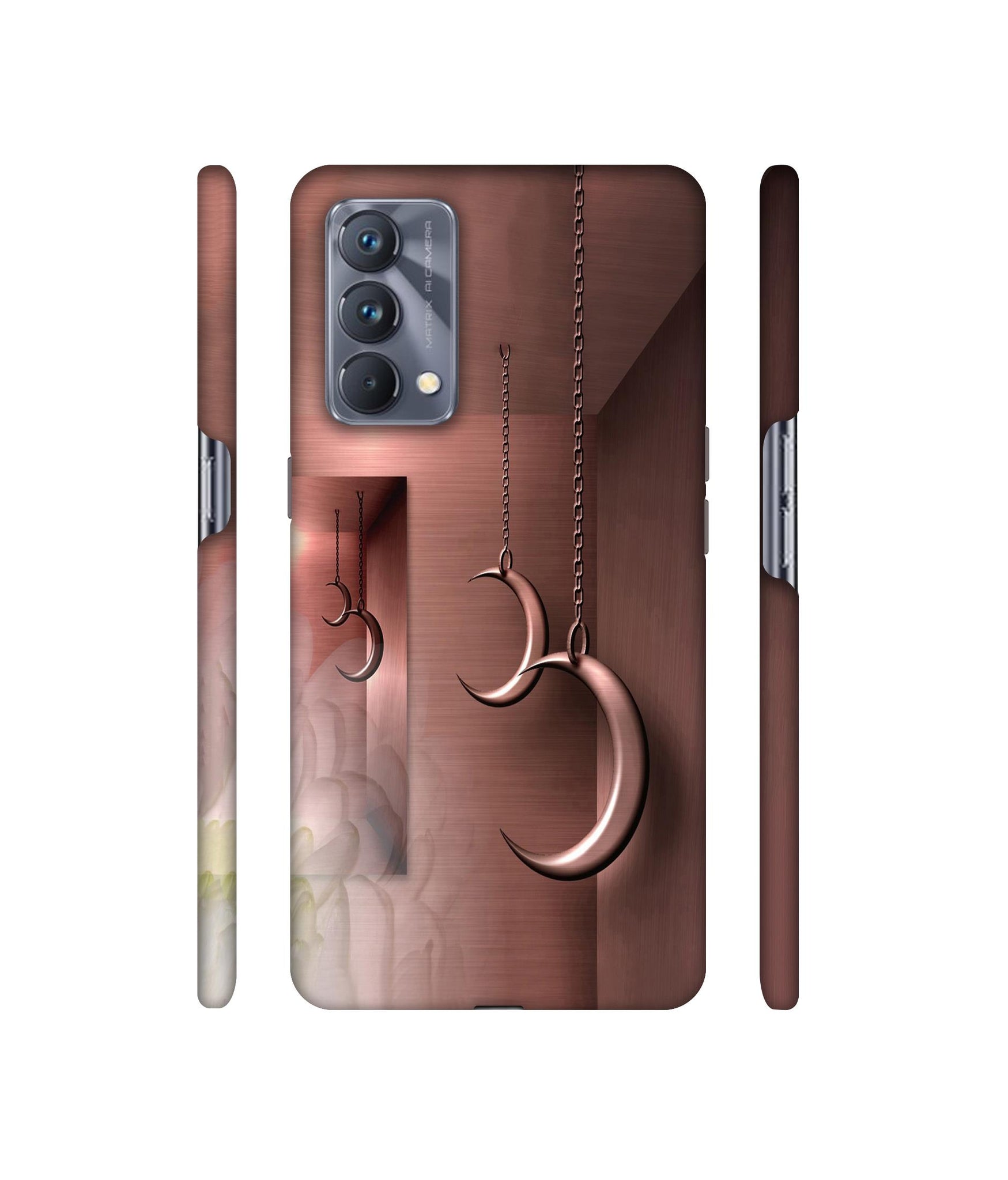 Flower Metal Designer Hard Back Cover for Realme GT Master Edition