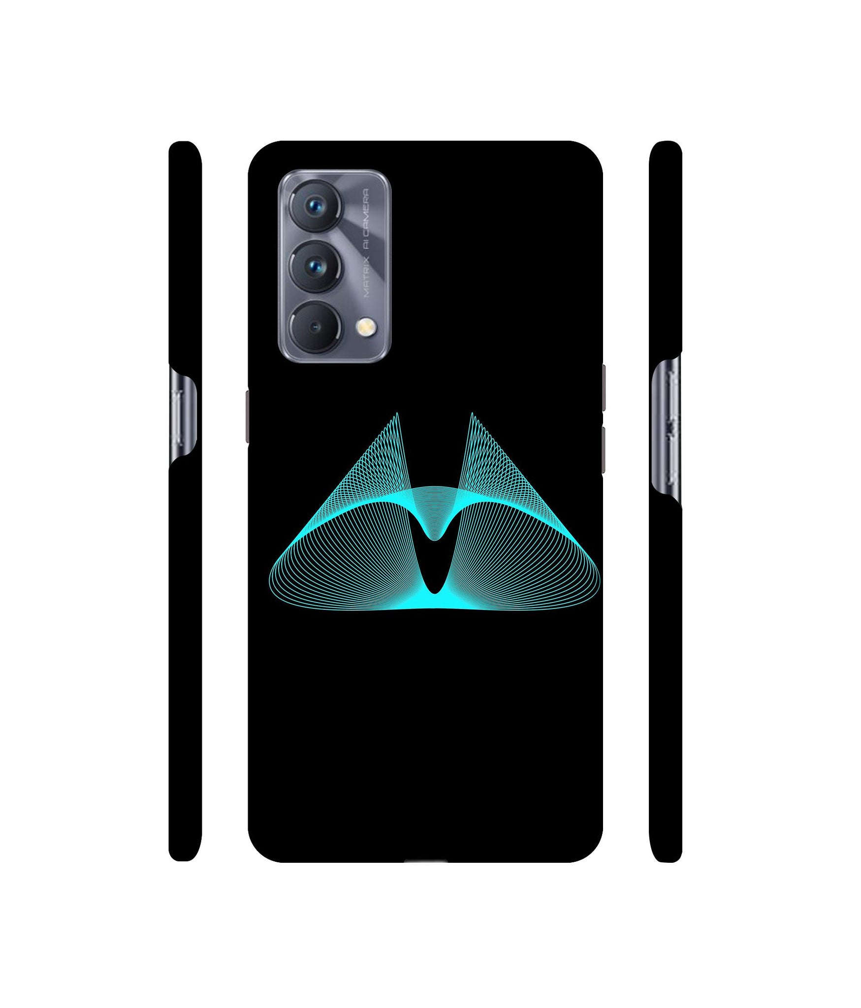 Mesh Shape Glitter Designer Hard Back Cover for Realme GT Master Edition