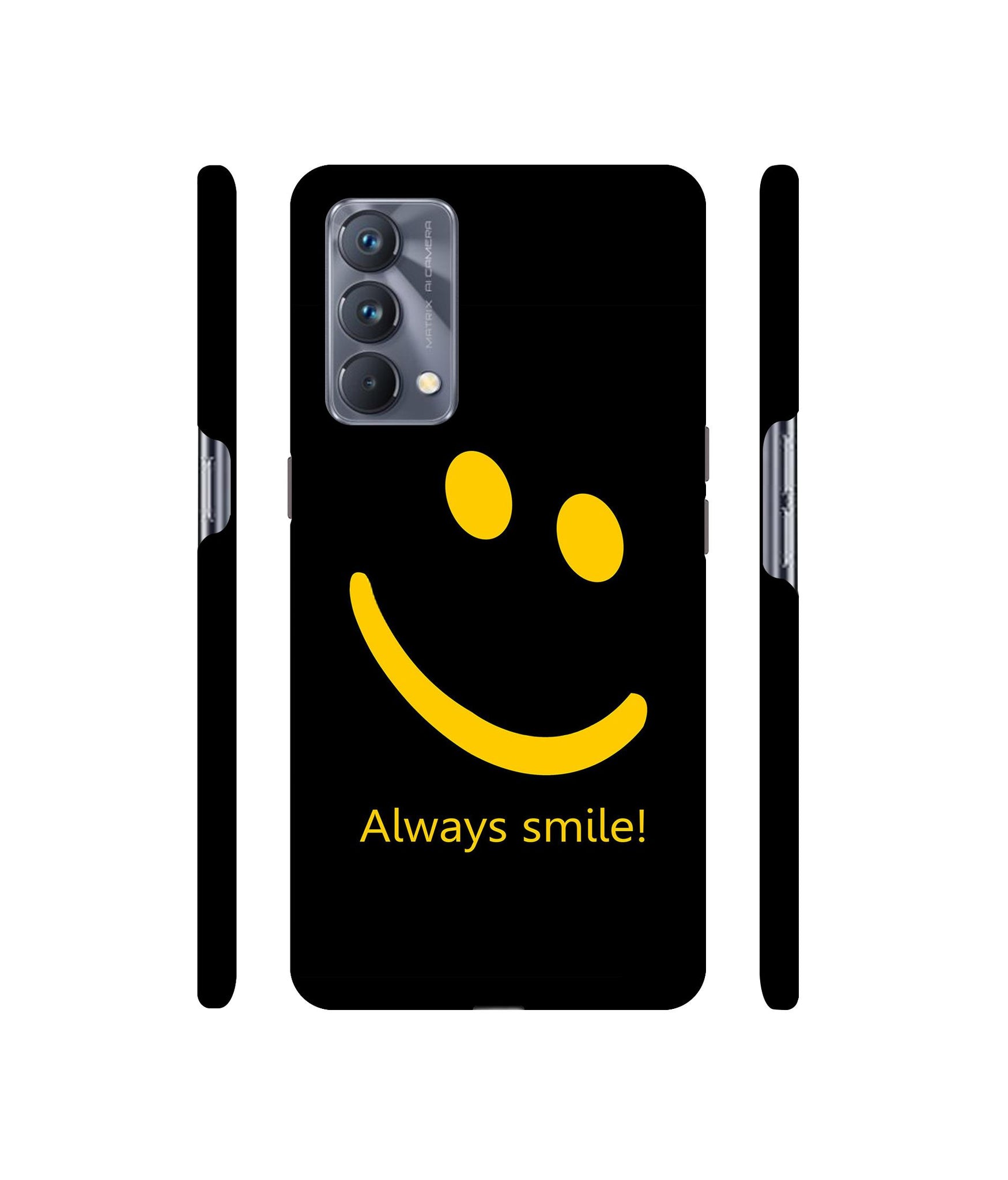 Always Smile Quote Designer Hard Back Cover for Realme GT Master Edition