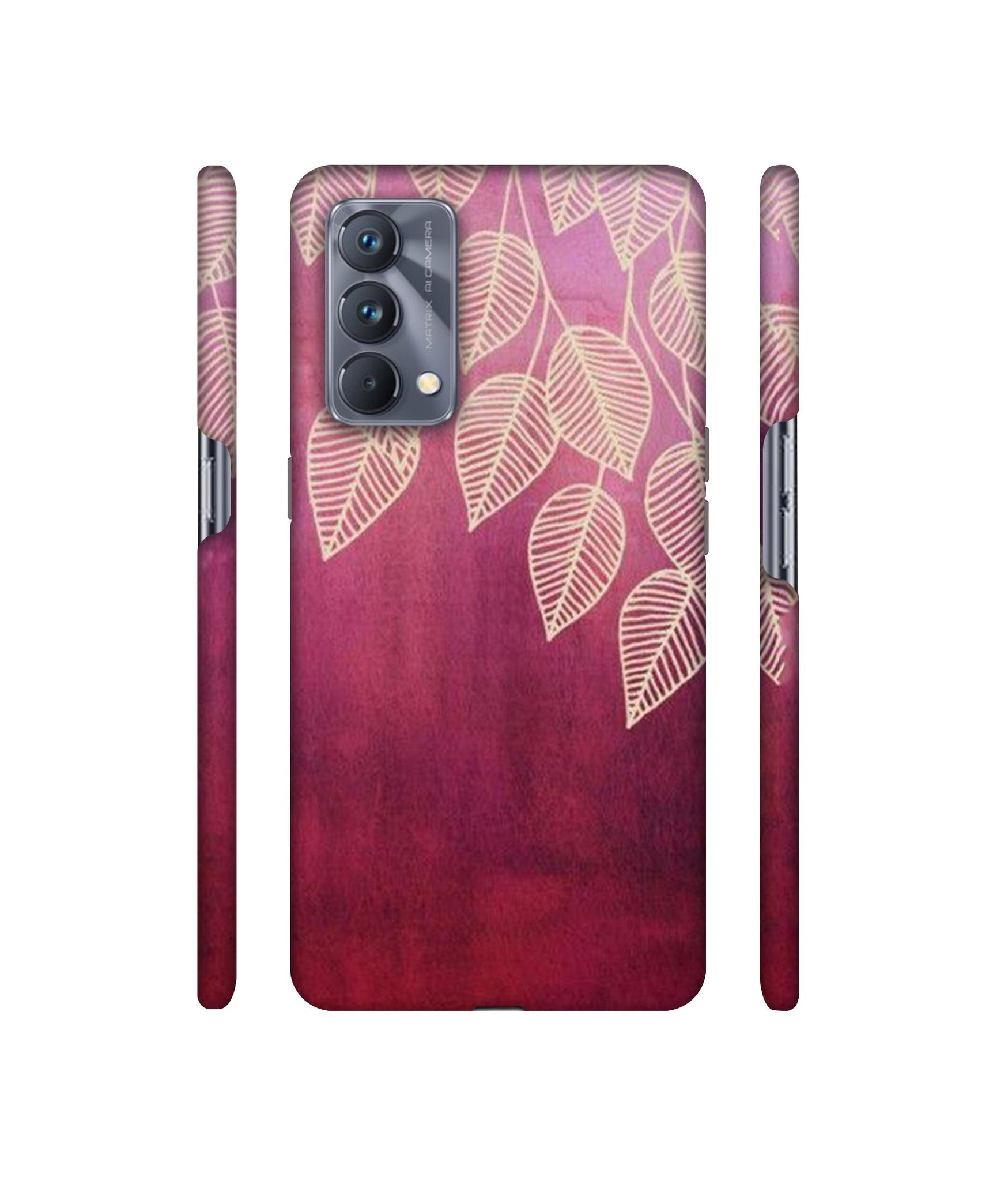 Leaf Pattern Designer Hard Back Cover for Realme GT Master Edition