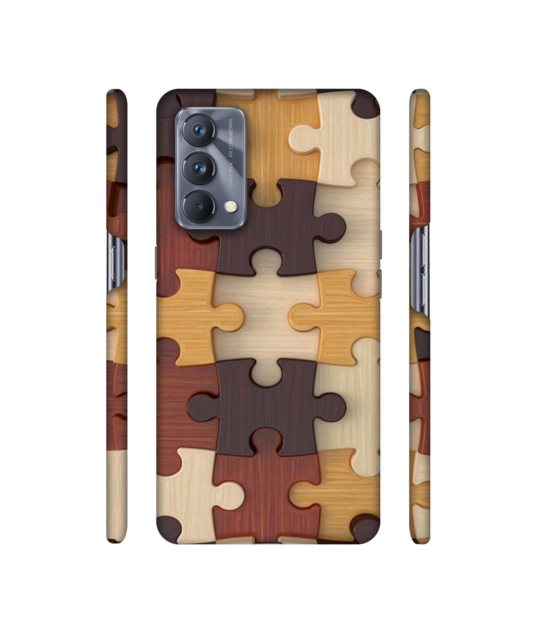 Puzzle Pattern Designer Hard Back Cover for Realme GT Master Edition