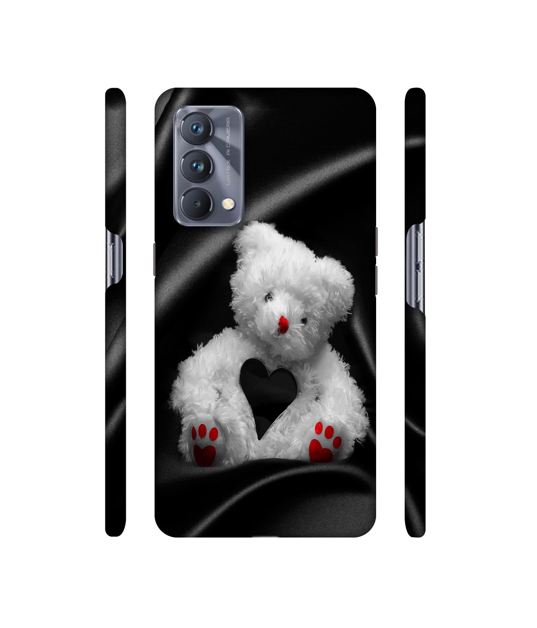 White Teddy Bear Designer Hard Back Cover for Realme GT Master Edition