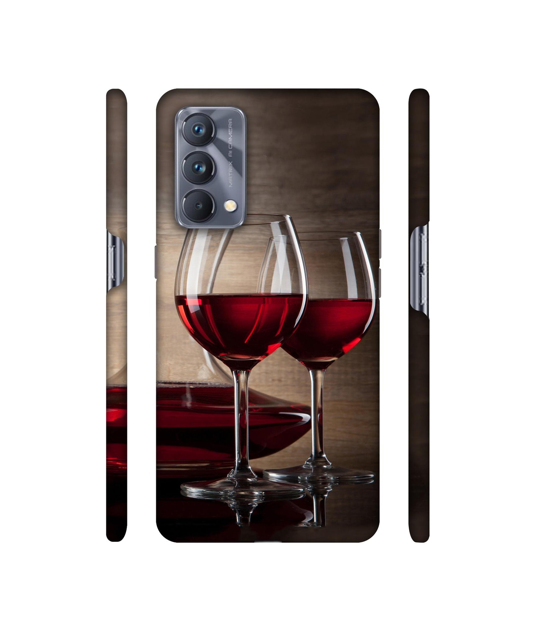 Wine Glass Designer Hard Back Cover for Realme GT Master Edition