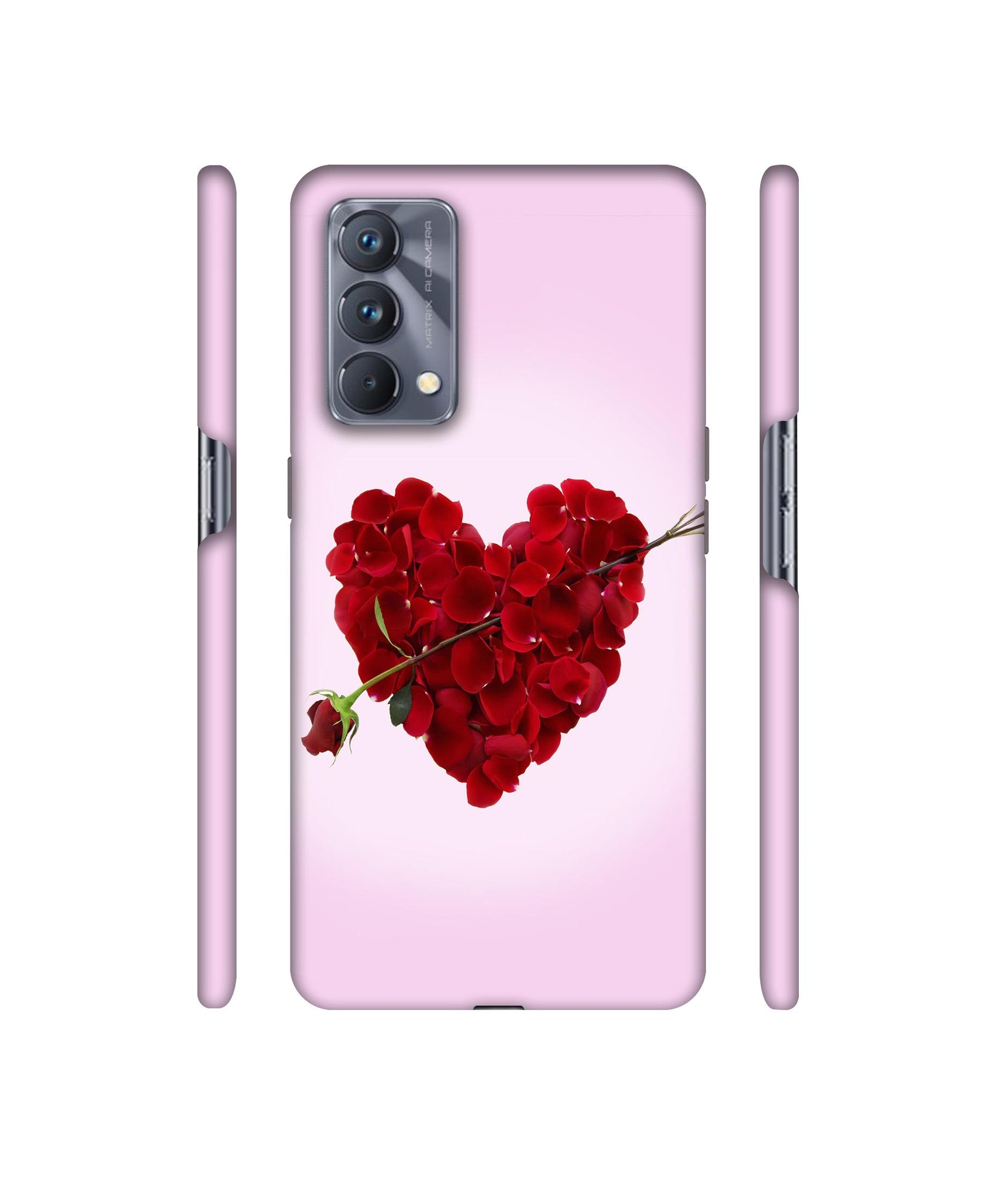 Heart Flower Designer Hard Back Cover for Realme GT Master Edition