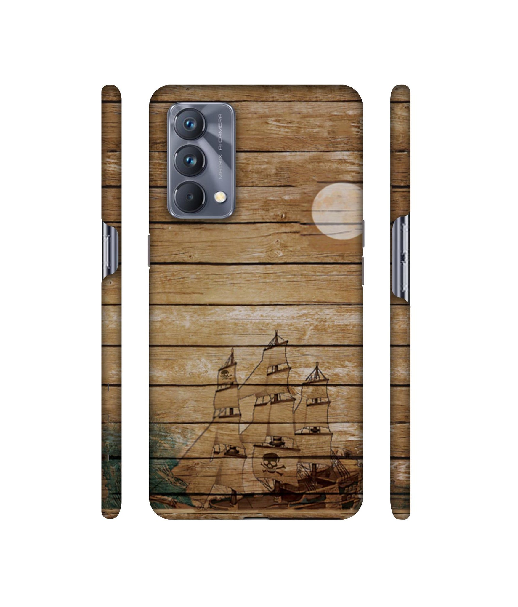 Wooden Pattern Designer Hard Back Cover for Realme GT Master Edition