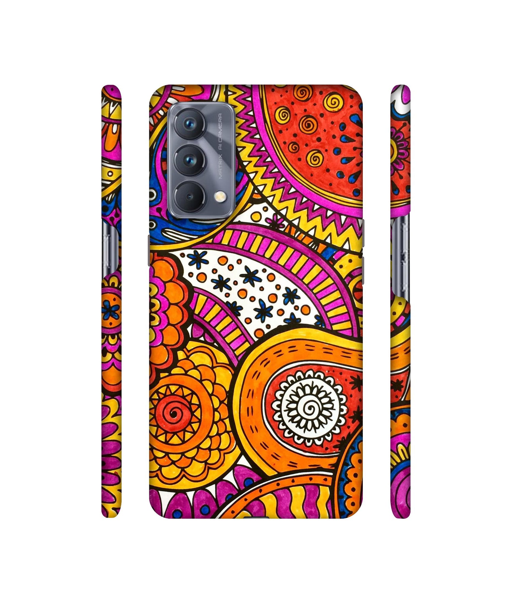Rangoli Paisley Art Designer Hard Back Cover for Realme GT Master Edition