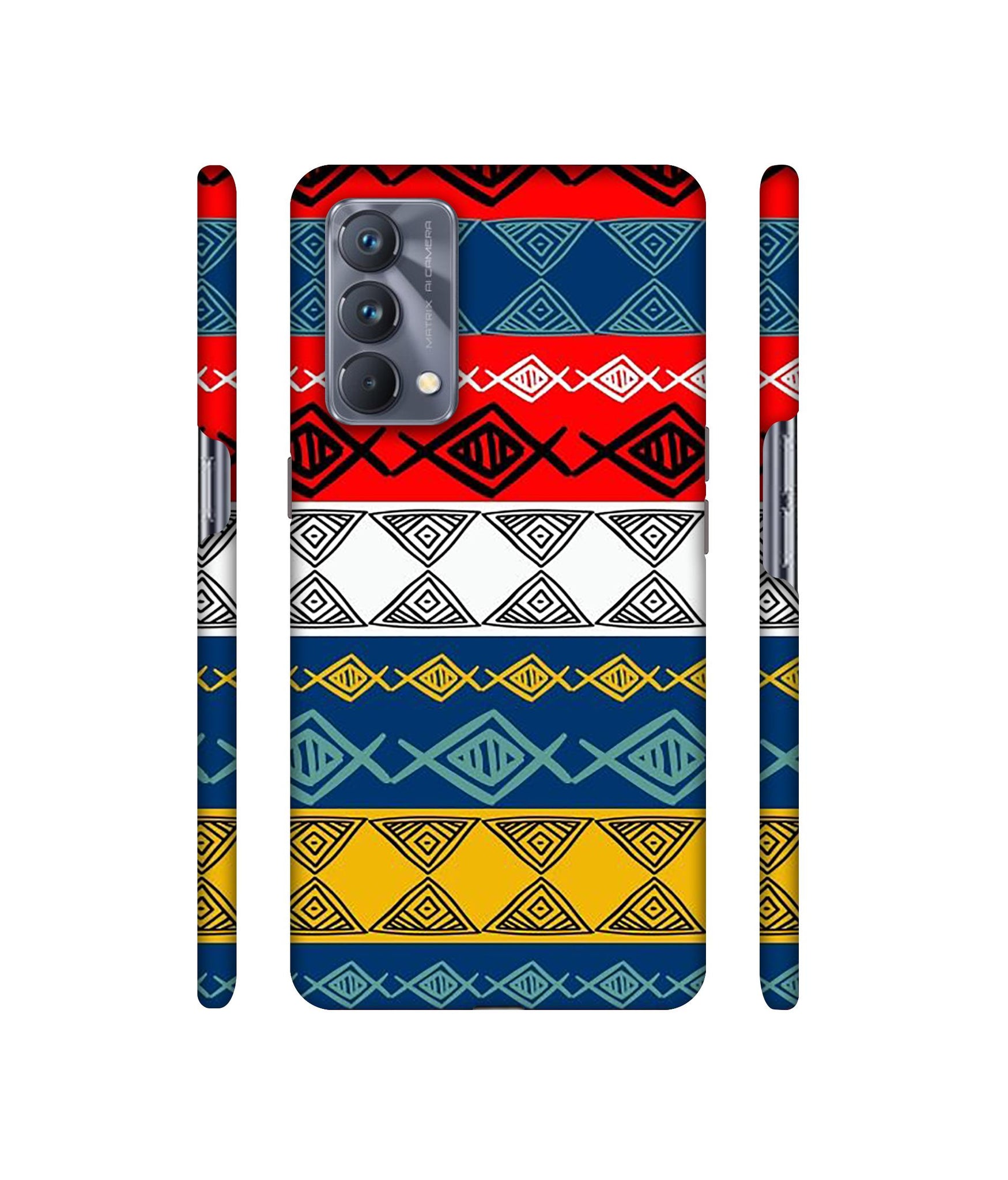 Colorful Hand Made Rangoli Art Designer Hard Back Cover for Realme GT Master Edition