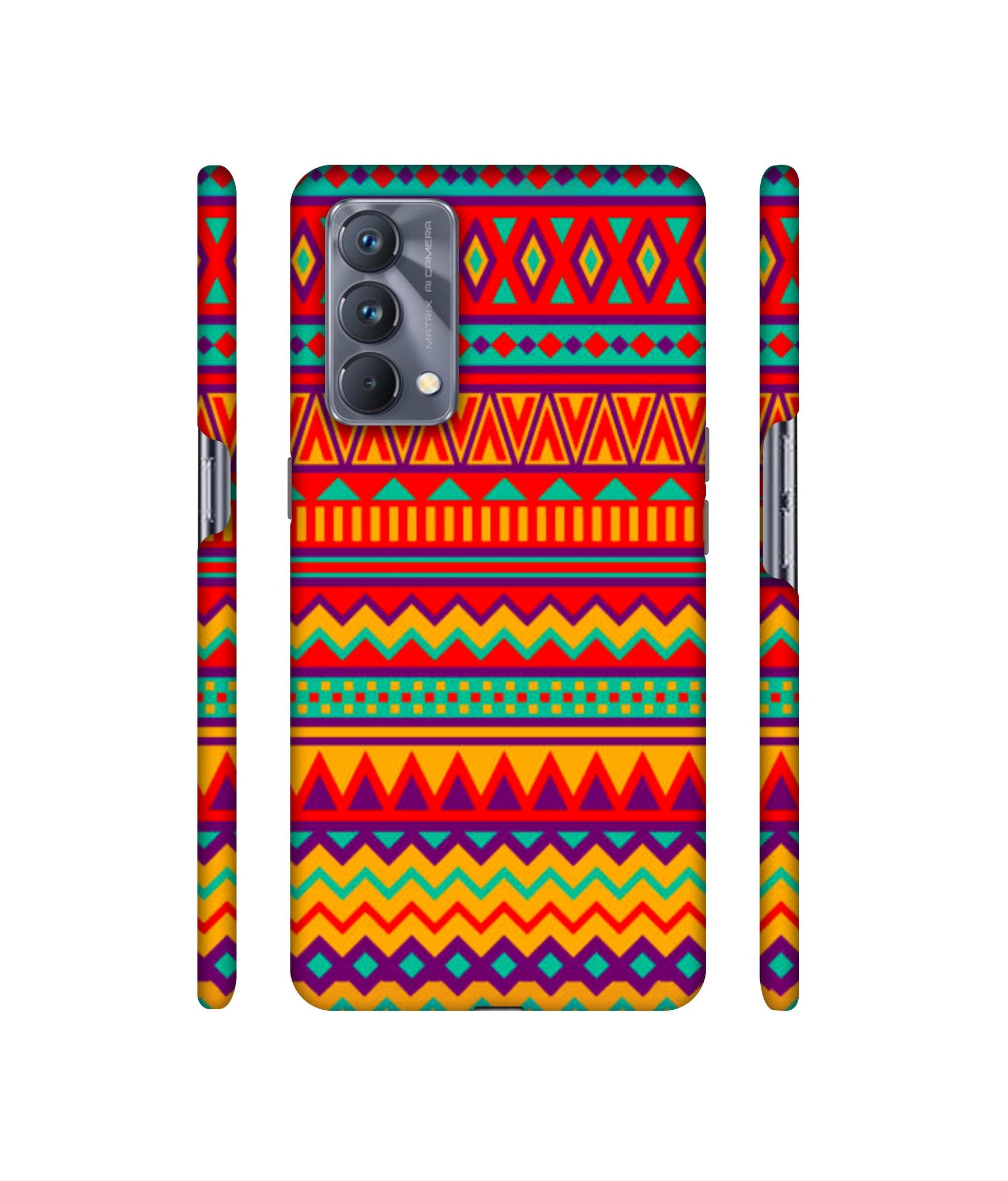 Multicolor Rangoli Art Designer Hard Back Cover for Realme GT Master Edition
