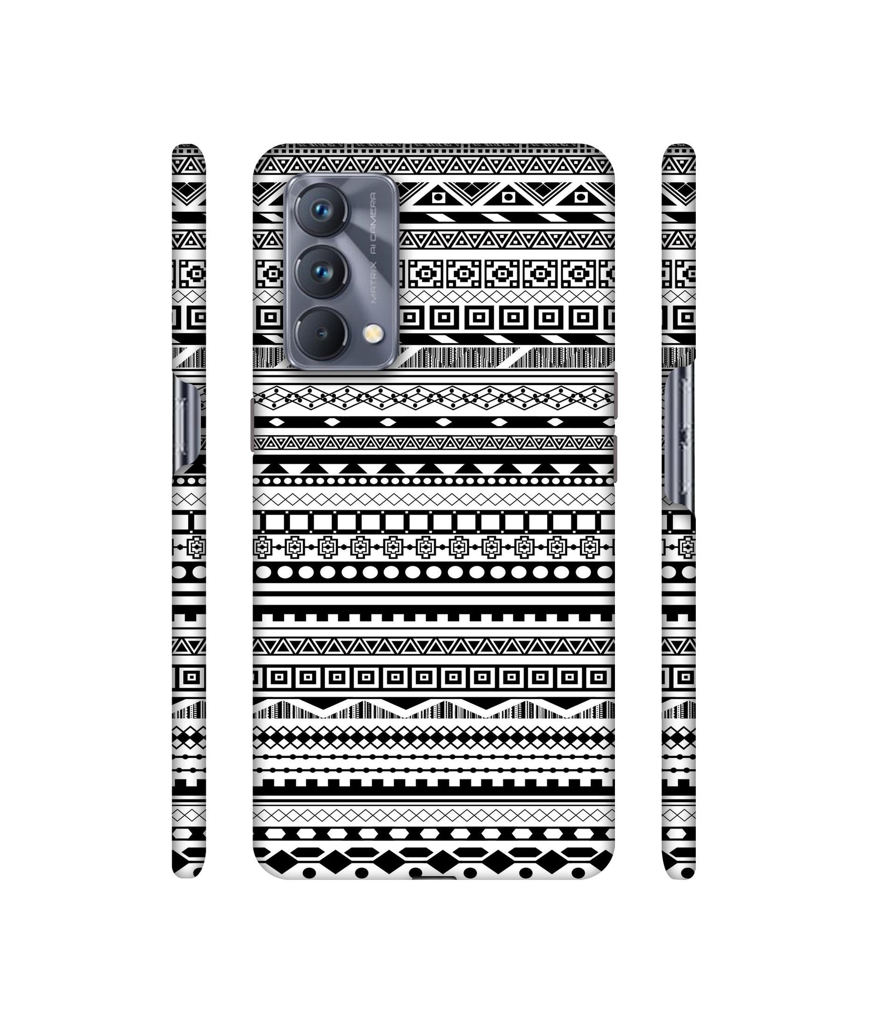 Black & White Patterns Designer Hard Back Cover for Realme GT Master Edition