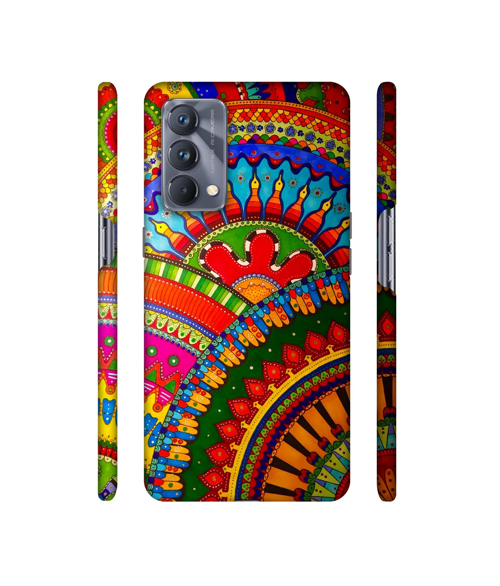 Rajasthani Rangoli Art Designer Hard Back Cover for Realme GT Master Edition