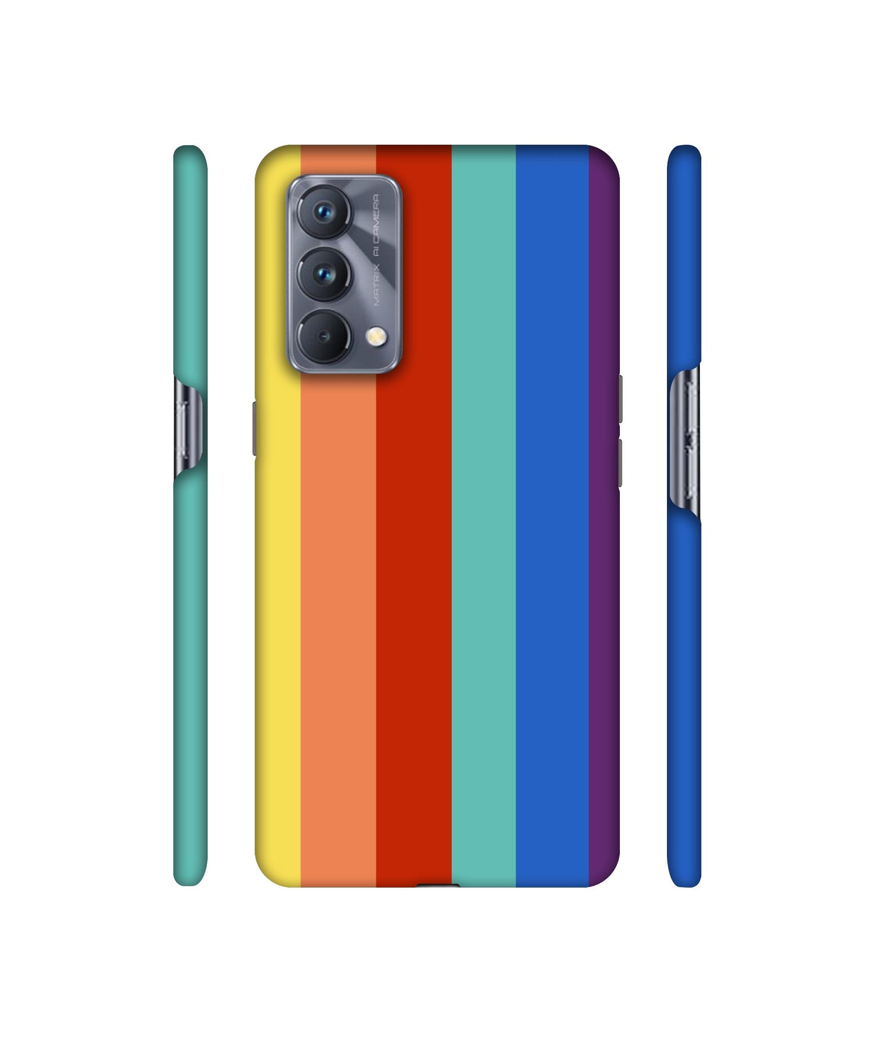 Rainbow Colors Designer Hard Back Cover for Realme GT Master Edition