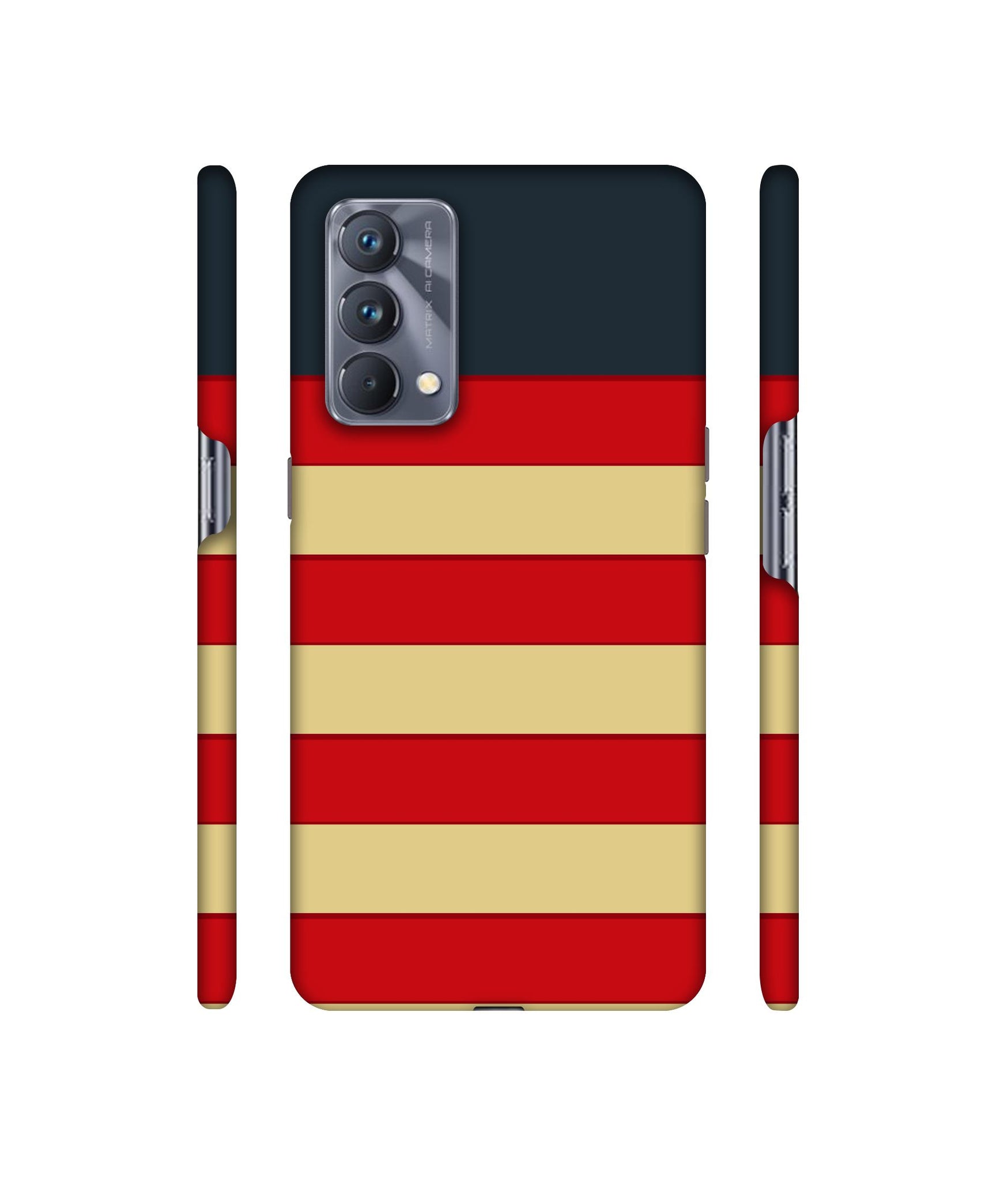Multicolor Lines Designer Hard Back Cover for Realme GT Master Edition