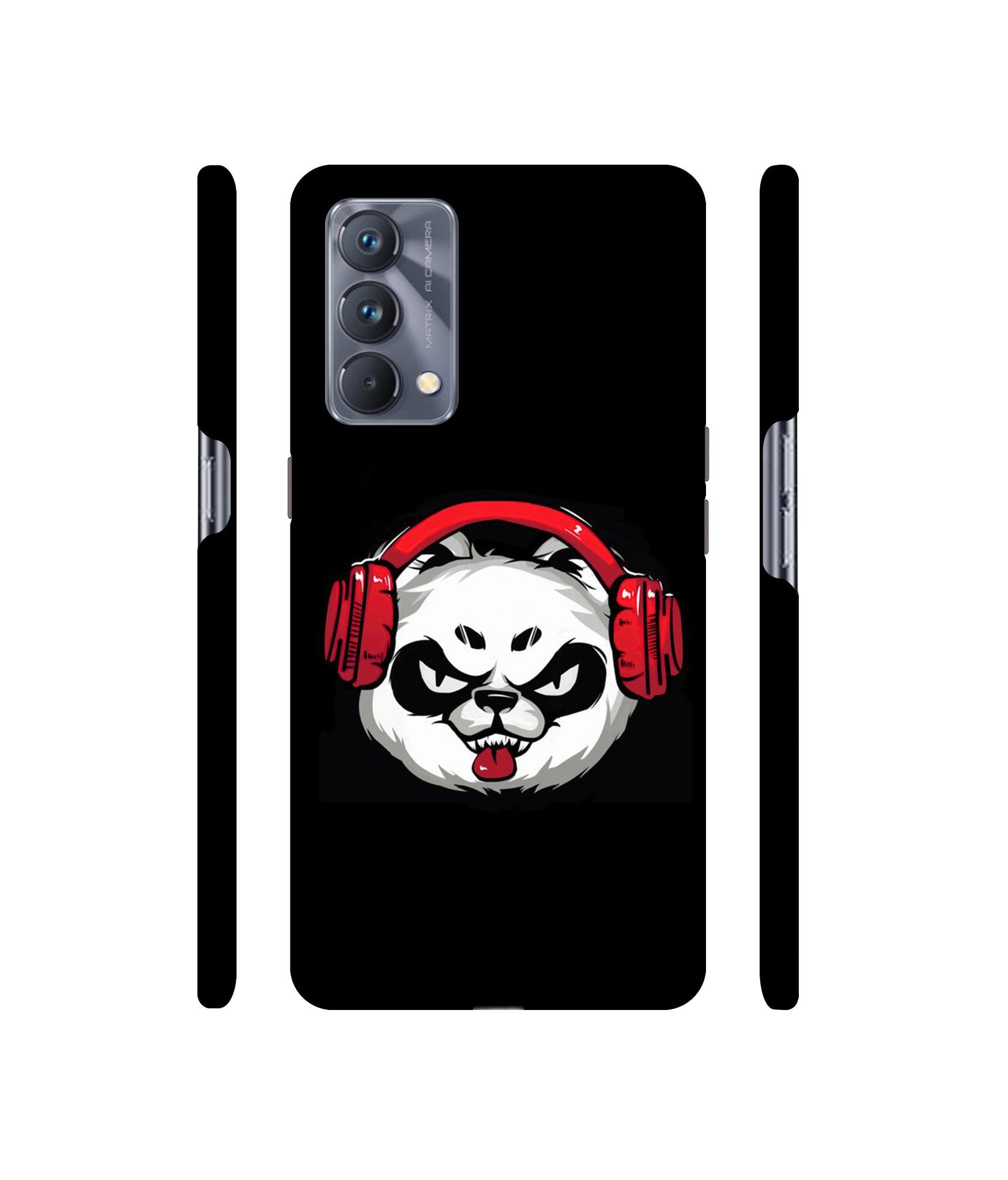 Panda With Headphone Designer Hard Back Cover for Realme GT Master Edition