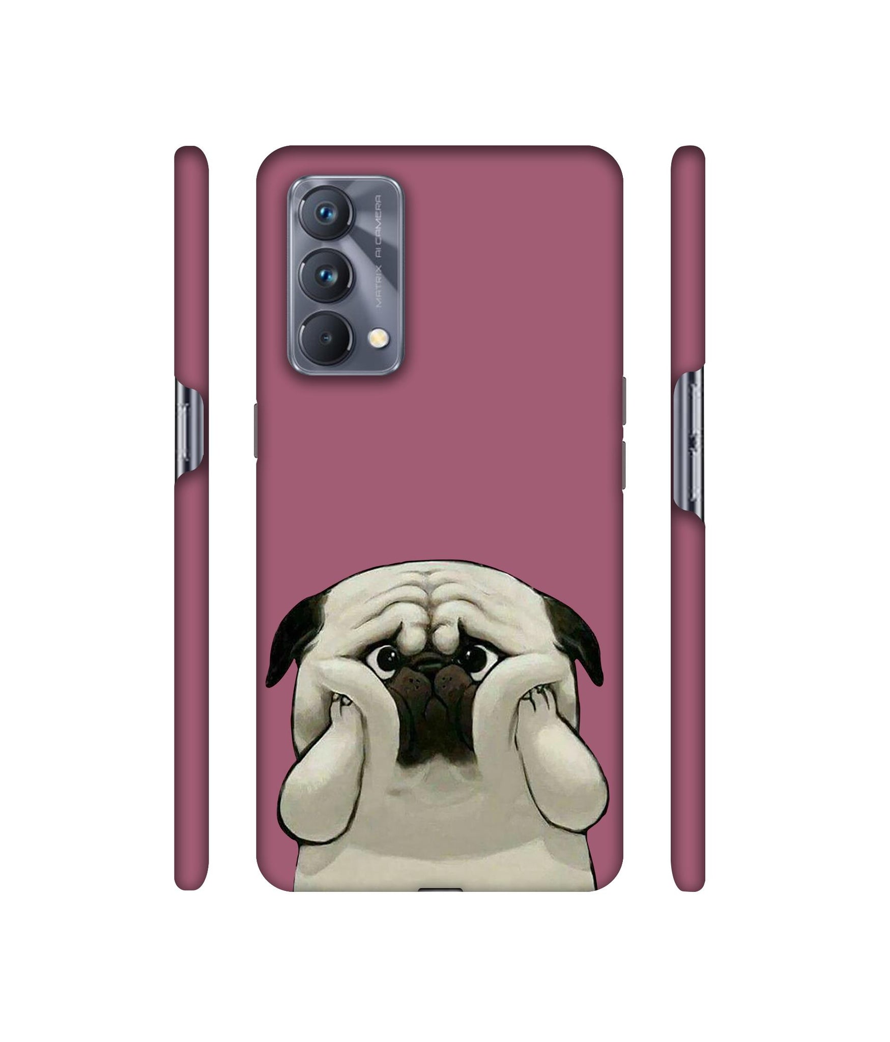 Pot Dog Purple Colour Designer Hard Back Cover for Realme GT Master Edition
