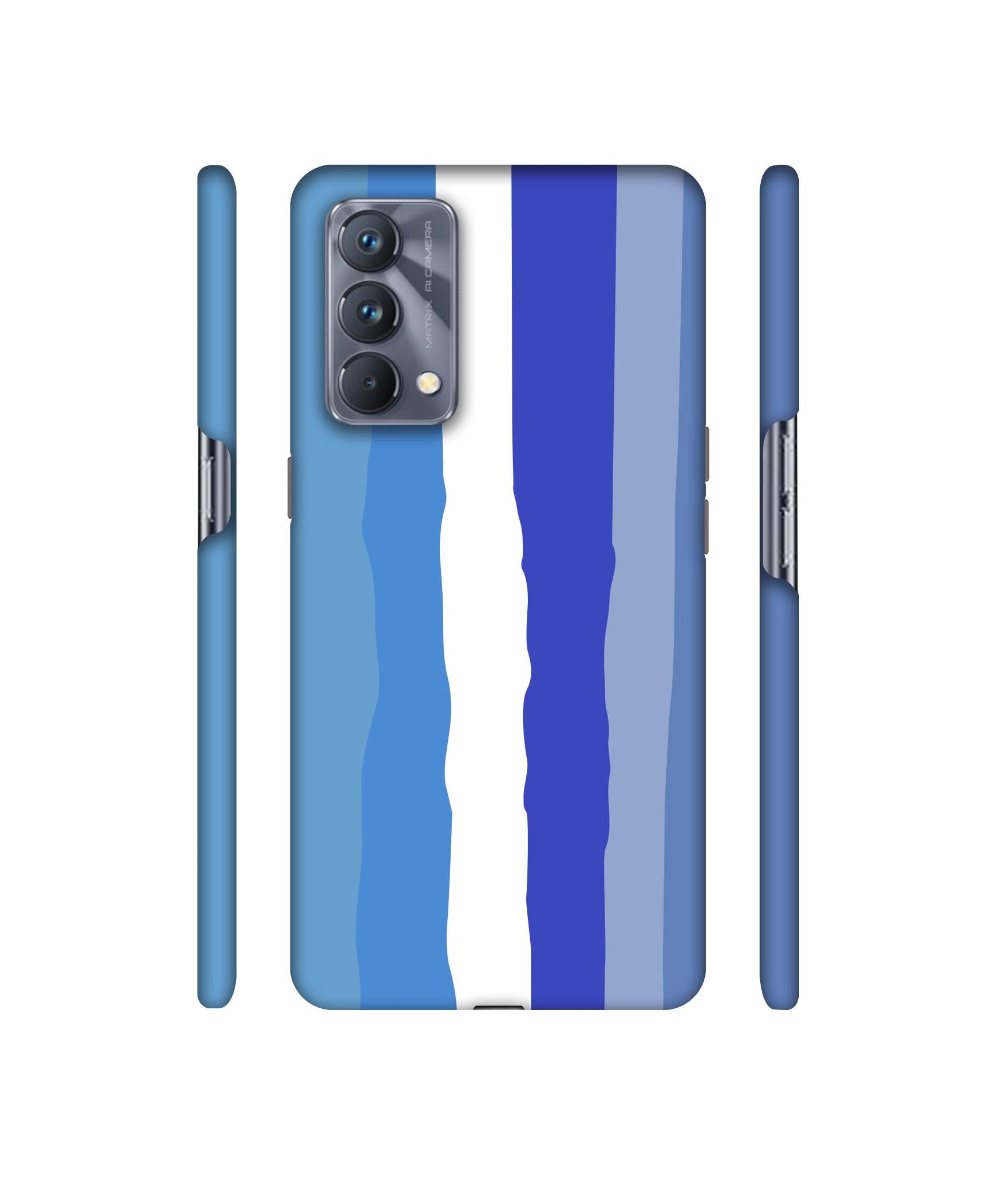 Blue Shade Rainbow Designer Hard Back Cover for Realme GT Master Edition