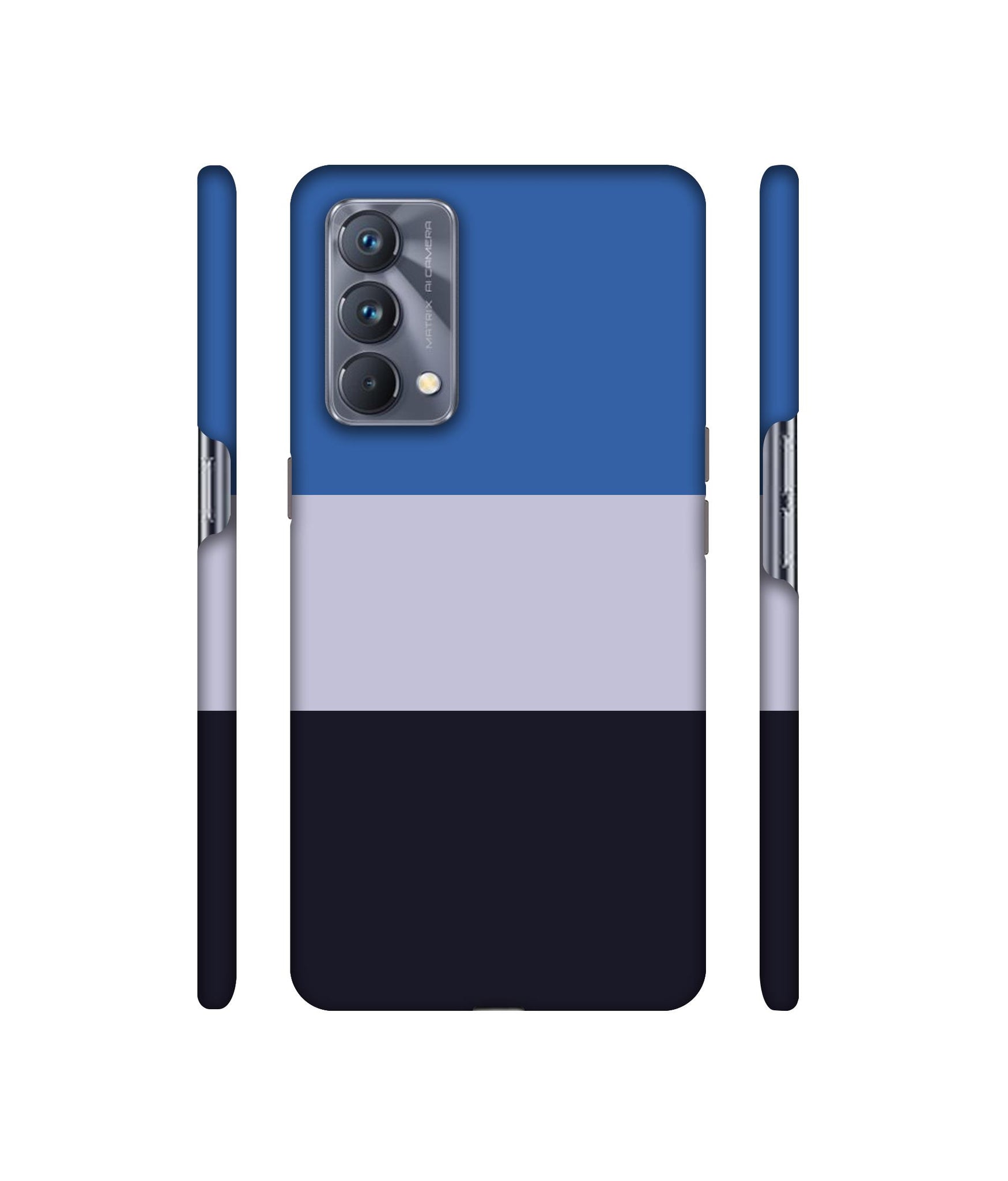 Three Colour Straps Designer Hard Back Cover for Realme GT Master Edition