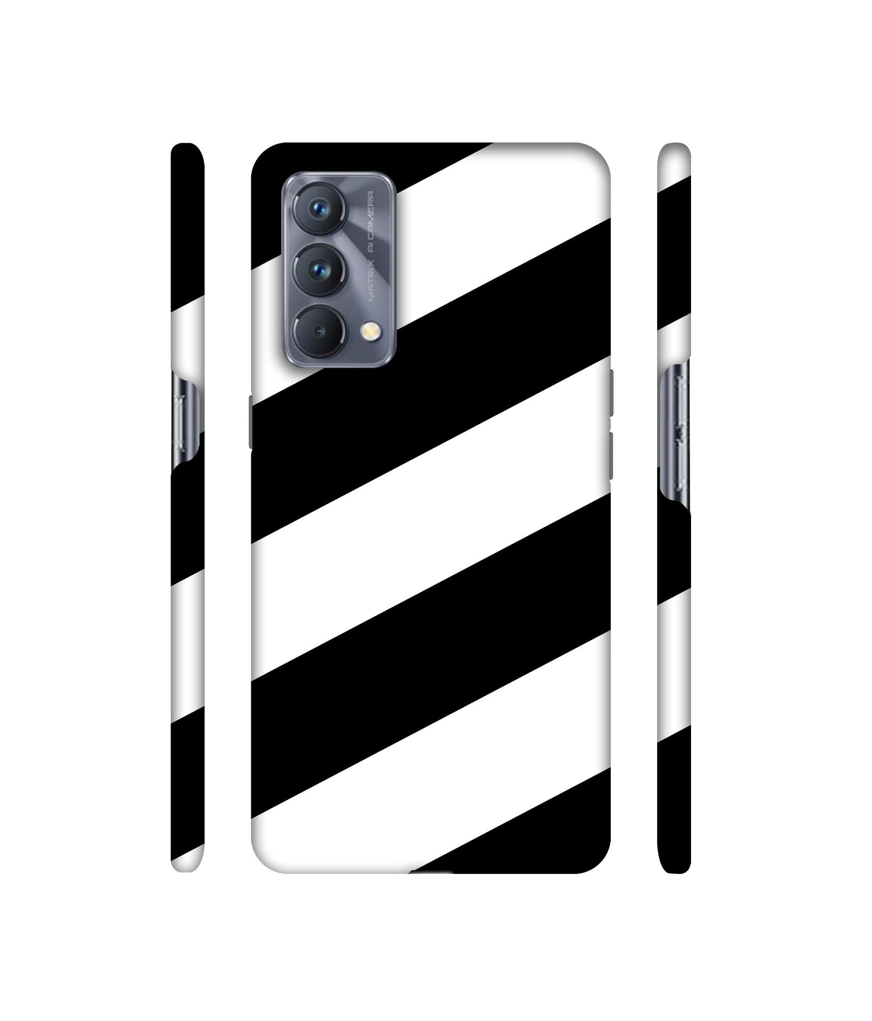Black & White Line Designer Hard Back Cover for Realme GT Master Edition