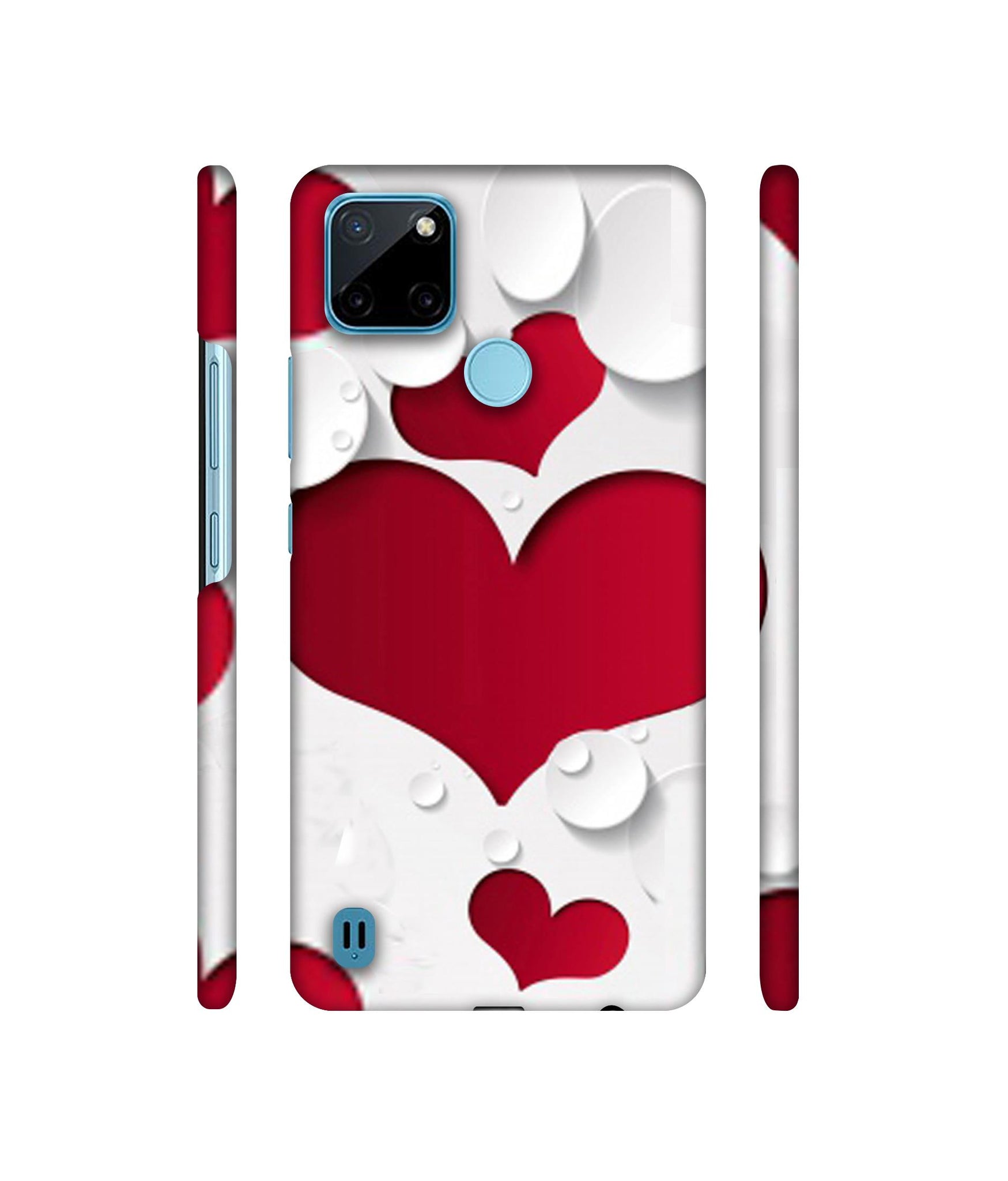 Multiple Hearts Designer Hard Back Cover for Realme C21Y