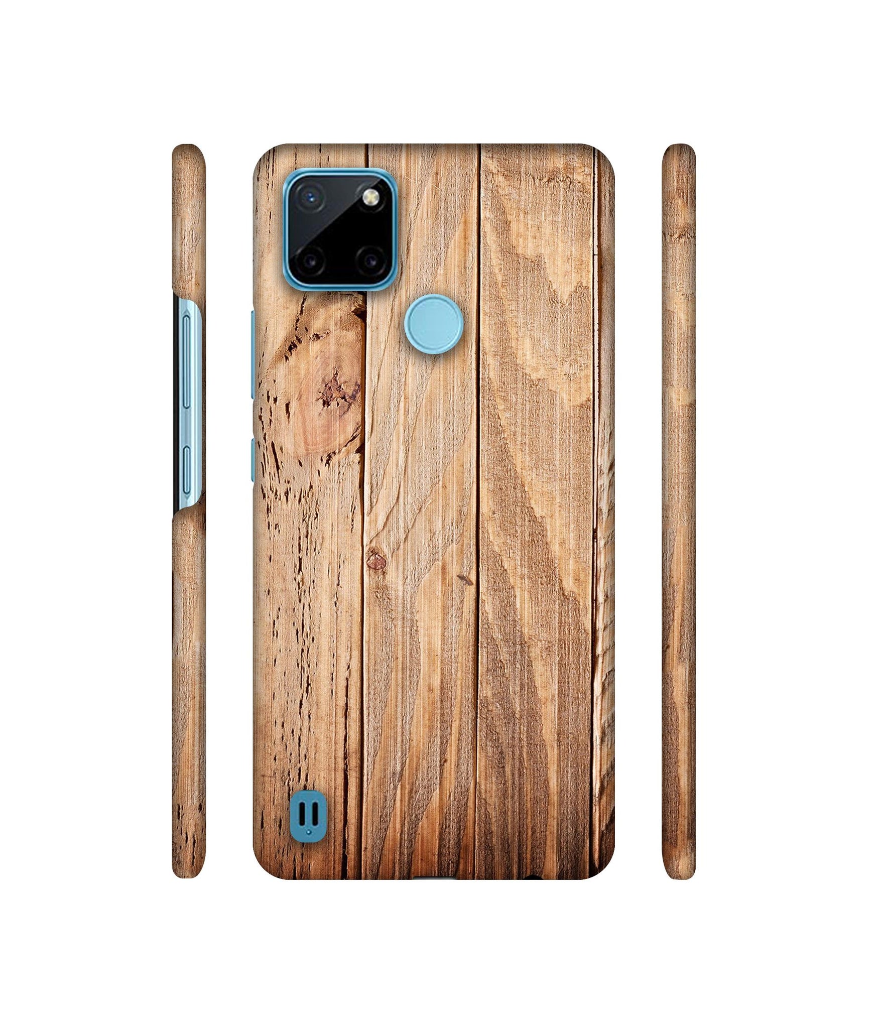 Wooden Texture Designer Hard Back Cover for Realme C21Y