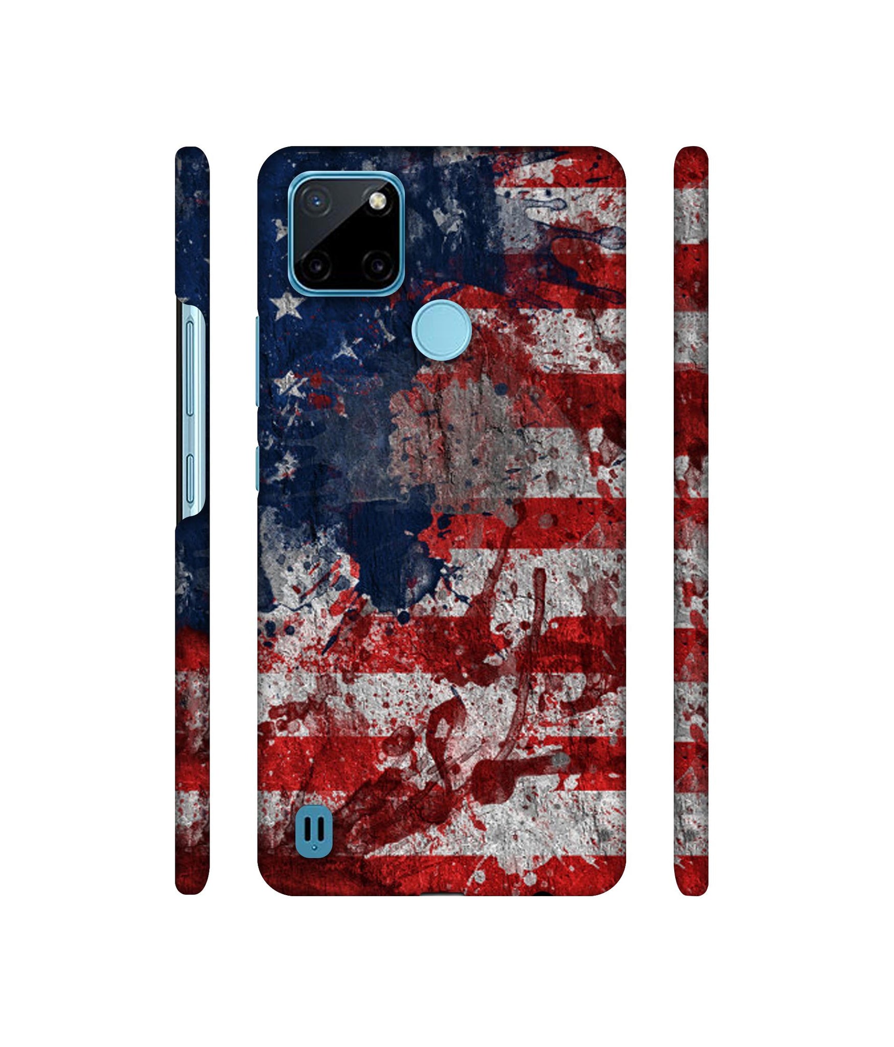 Painting American Designer Hard Back Cover for Realme C21Y