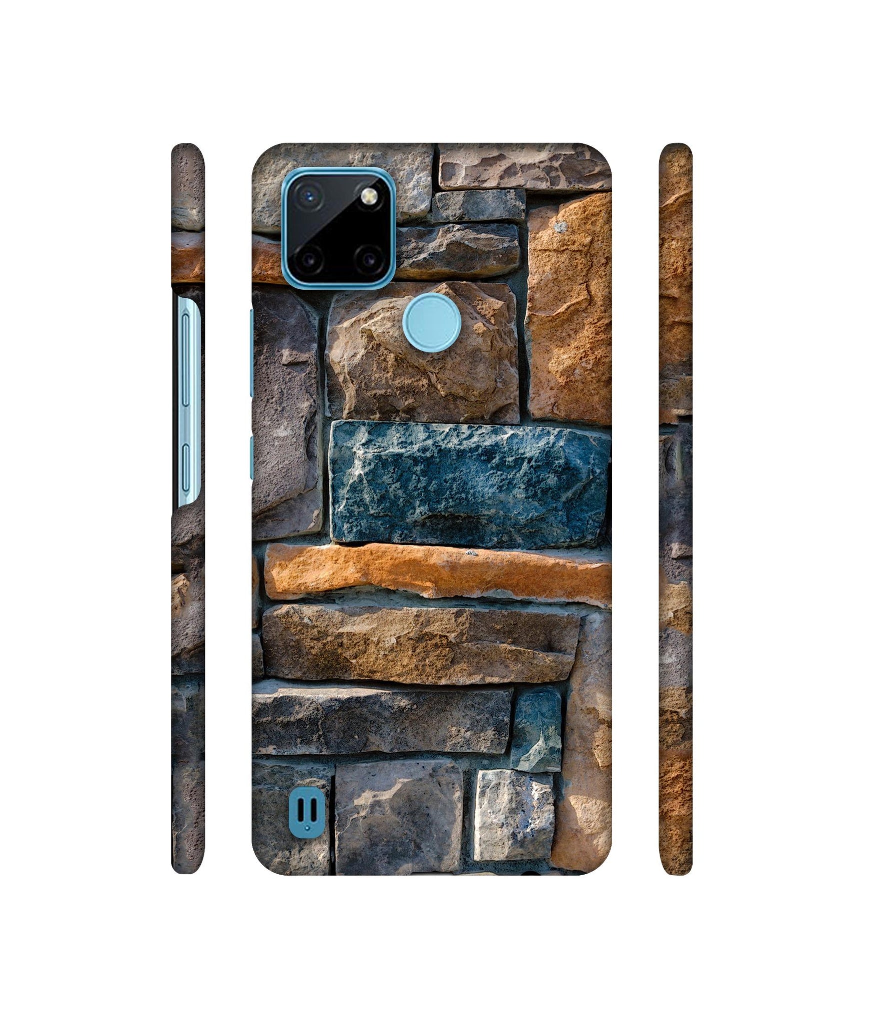 Decorative Stone Cladding Designer Hard Back Cover for Realme C21Y