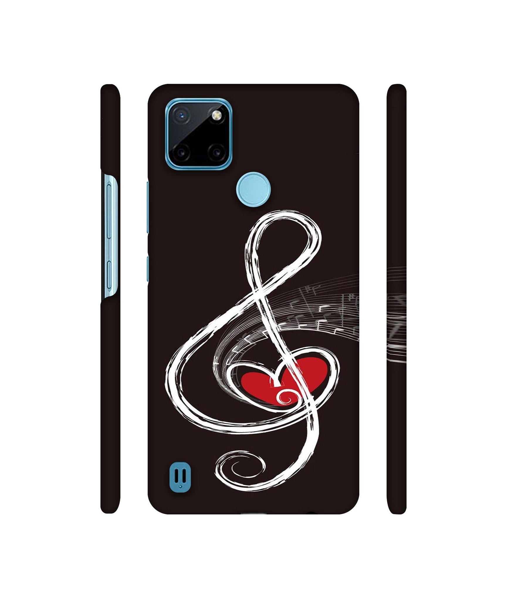 Love Note Music Designer Hard Back Cover for Realme C21Y