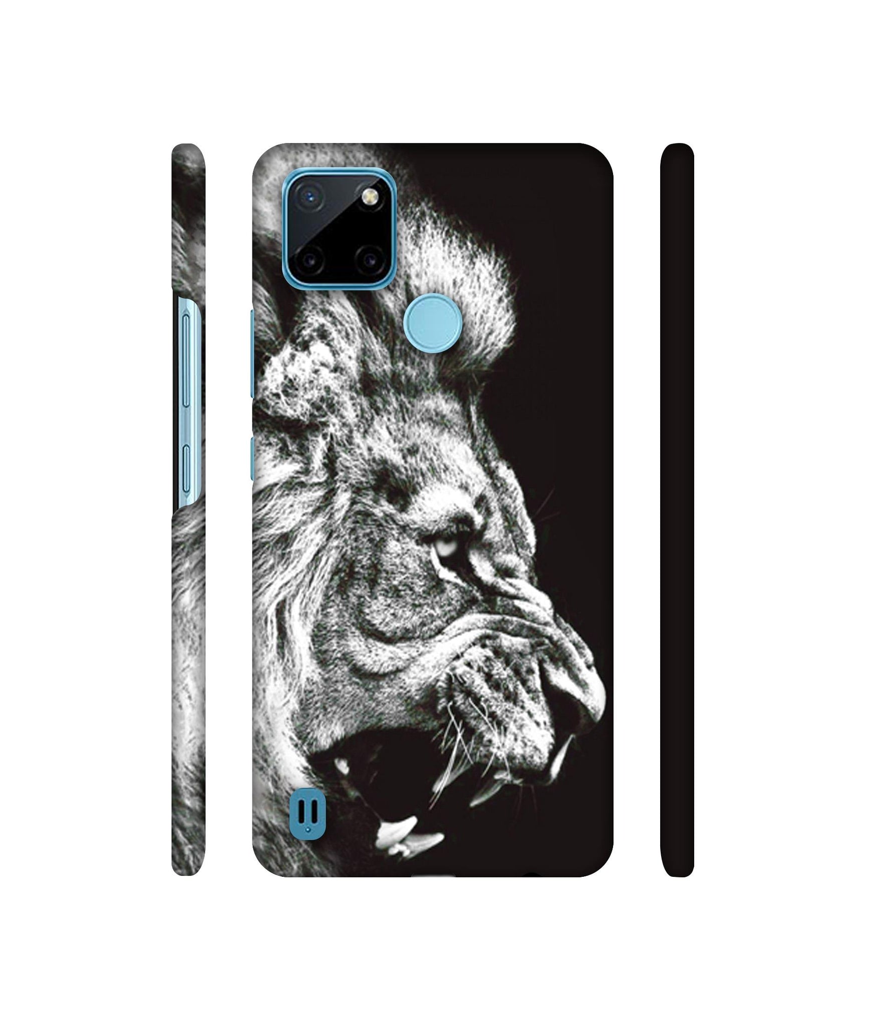 Angry Lion Designer Hard Back Cover for Realme C21Y