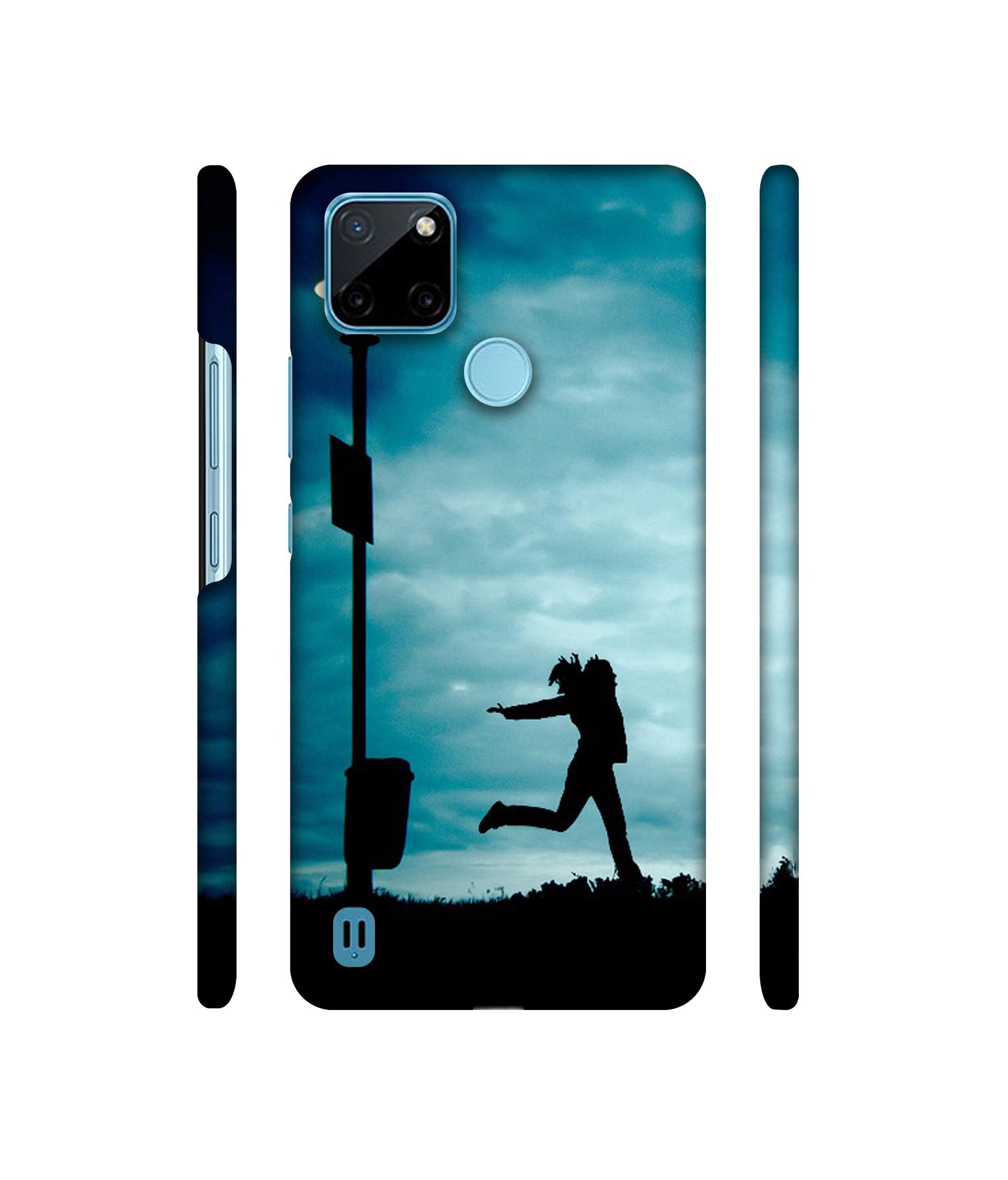 Girl Running At Night Designer Hard Back Cover for Realme C21Y