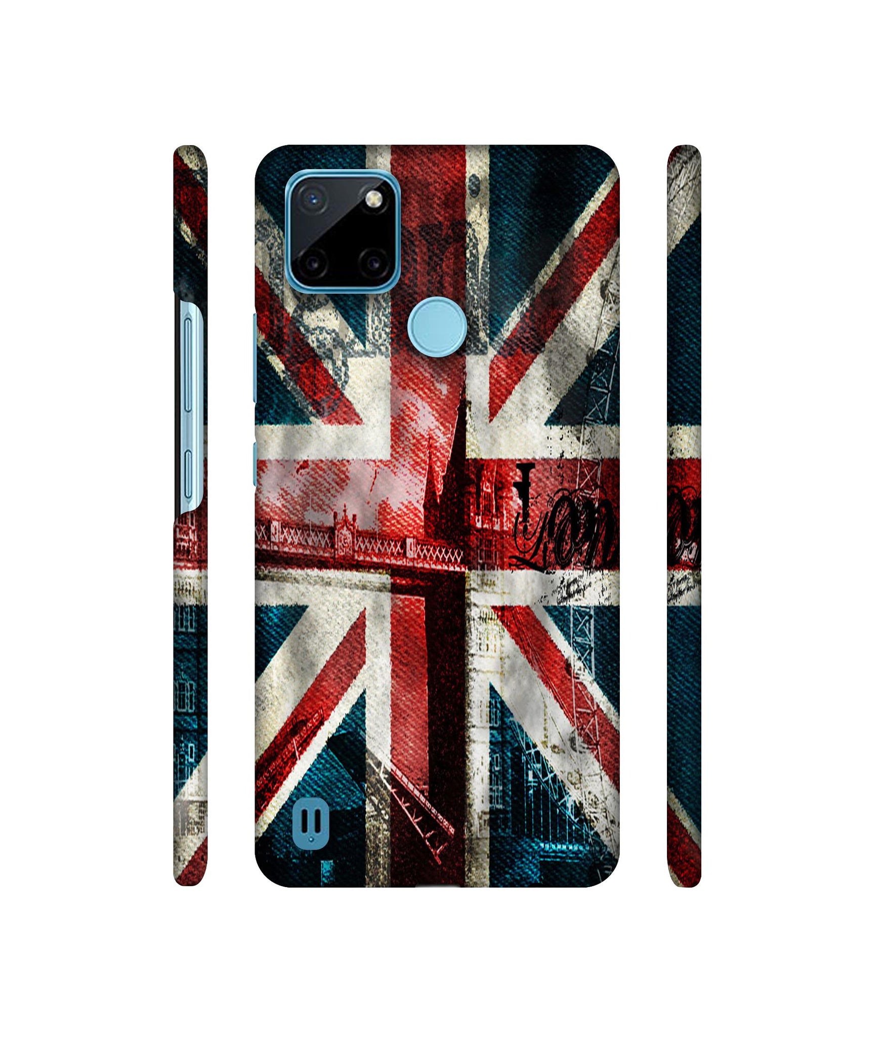 London Flag wallpaper Designer Hard Back Cover for Realme C21Y