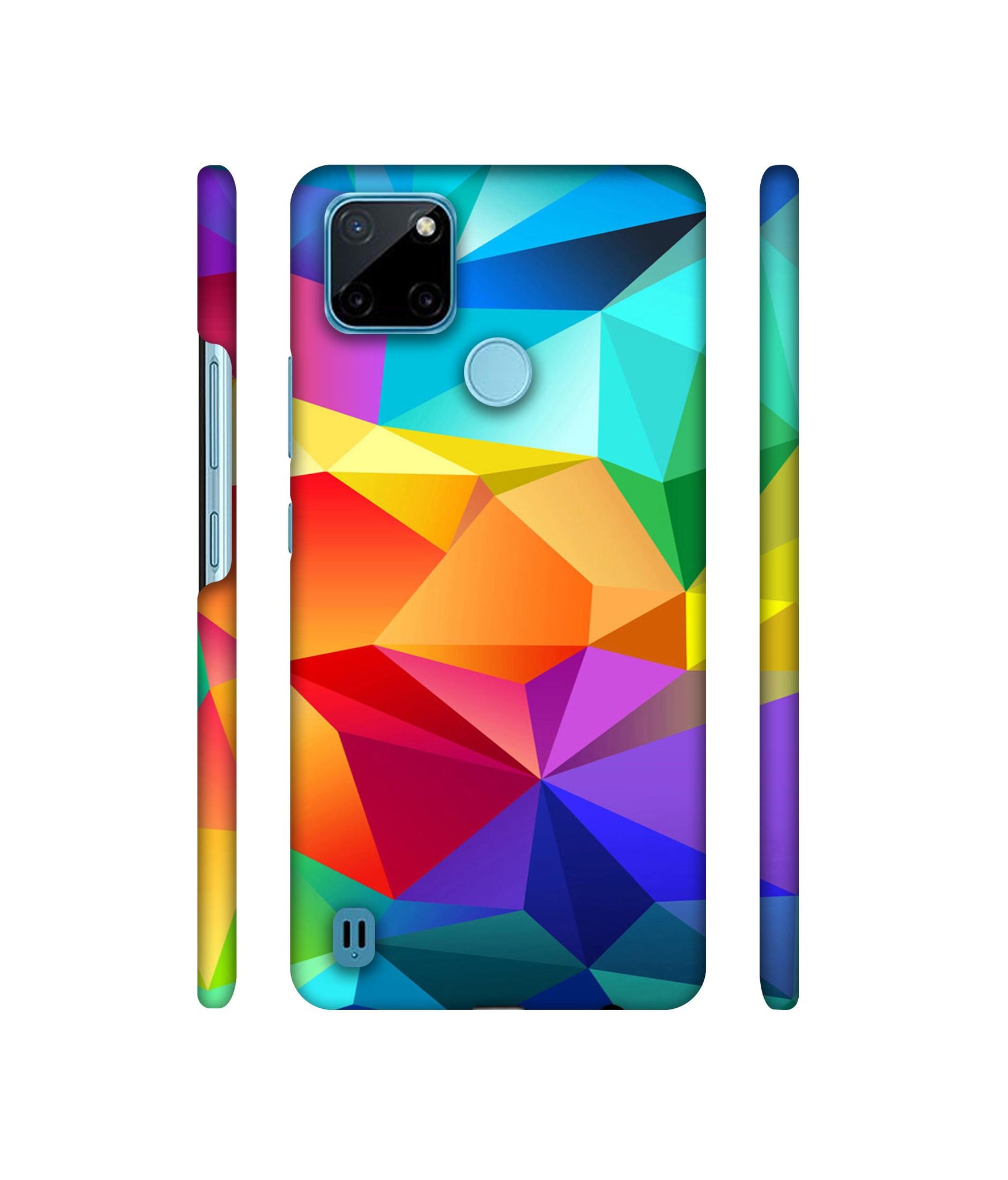 Colorful Pattern Designer Hard Back Cover for Realme C21Y