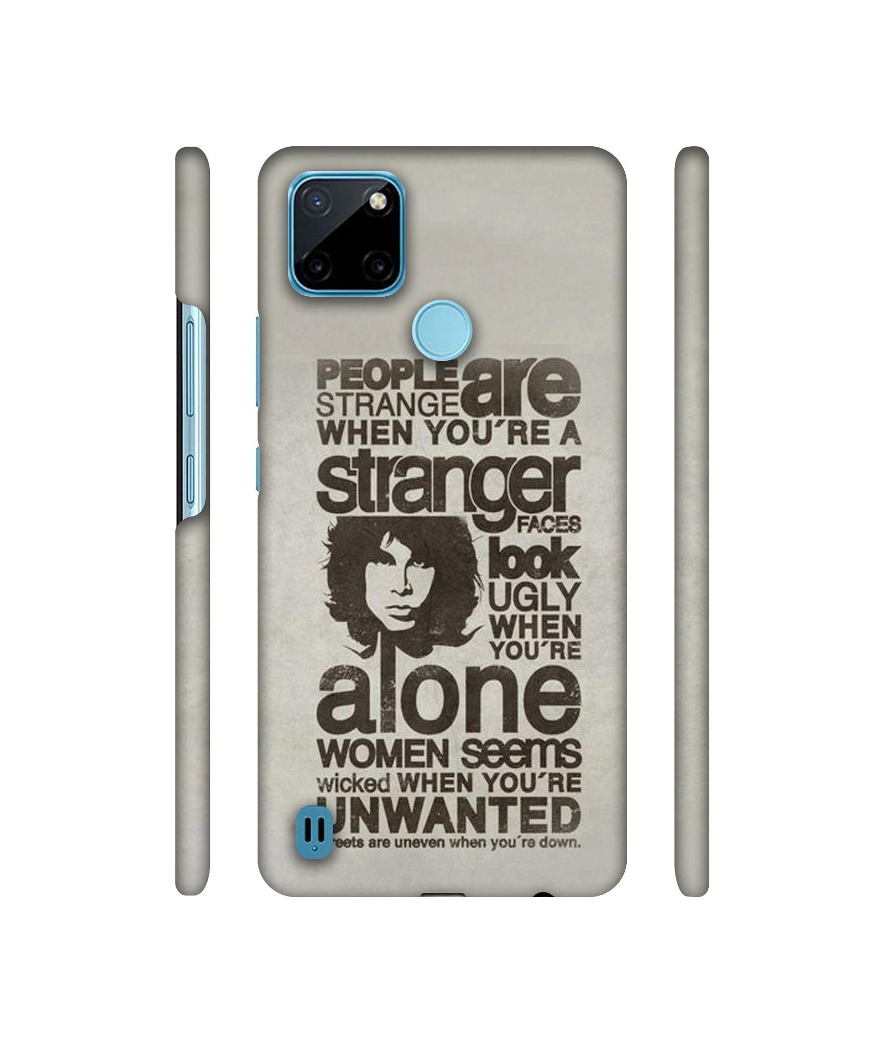 Quotes Pattern Designer Hard Back Cover for Realme C21Y