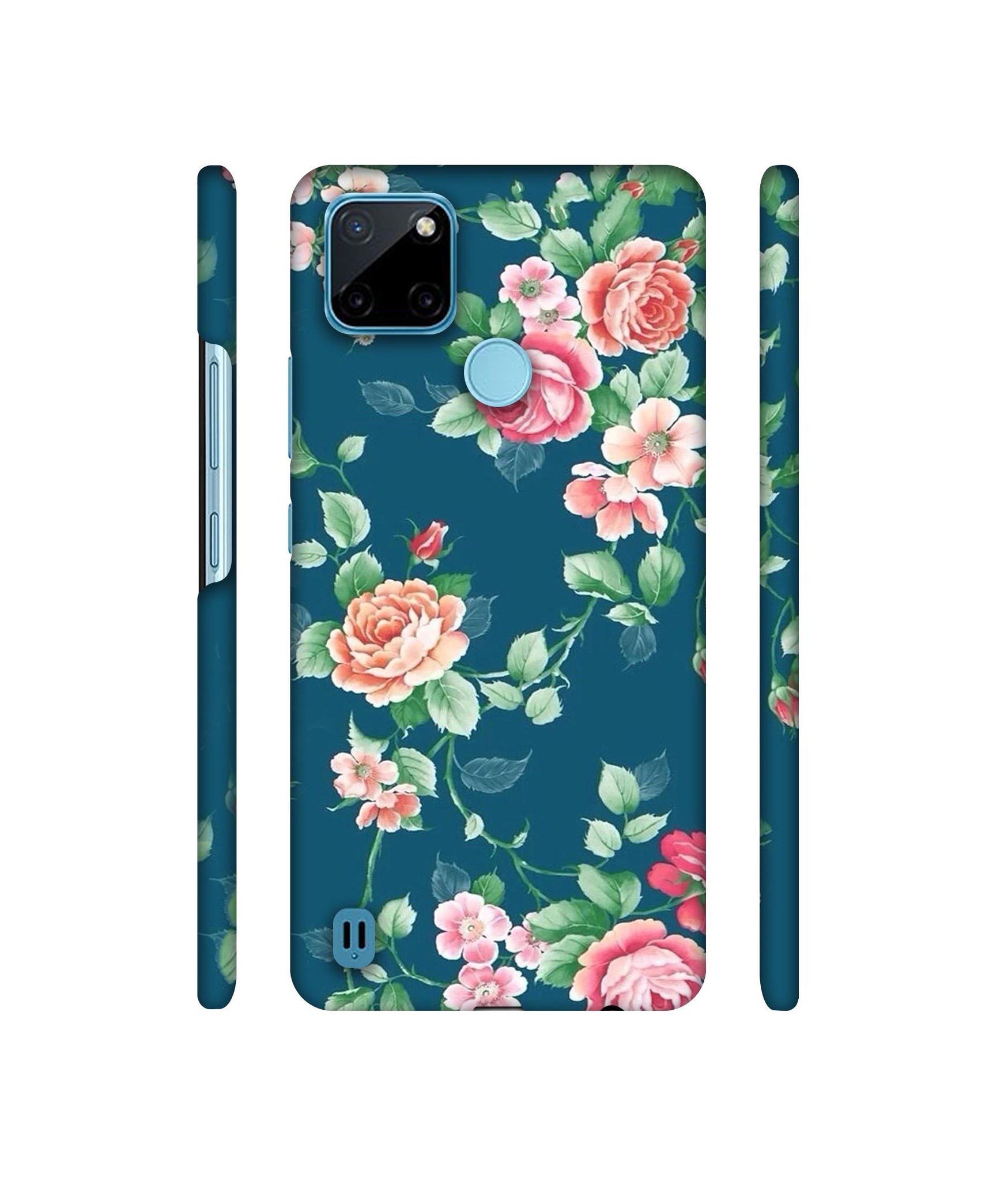 Vintage Floral Designer Hard Back Cover for Realme C21Y