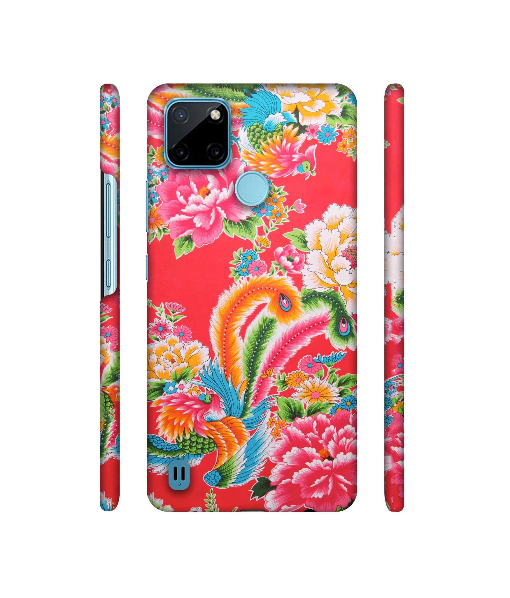 Cute Floral Pattern Print Designer Hard Back Cover for Realme C21Y