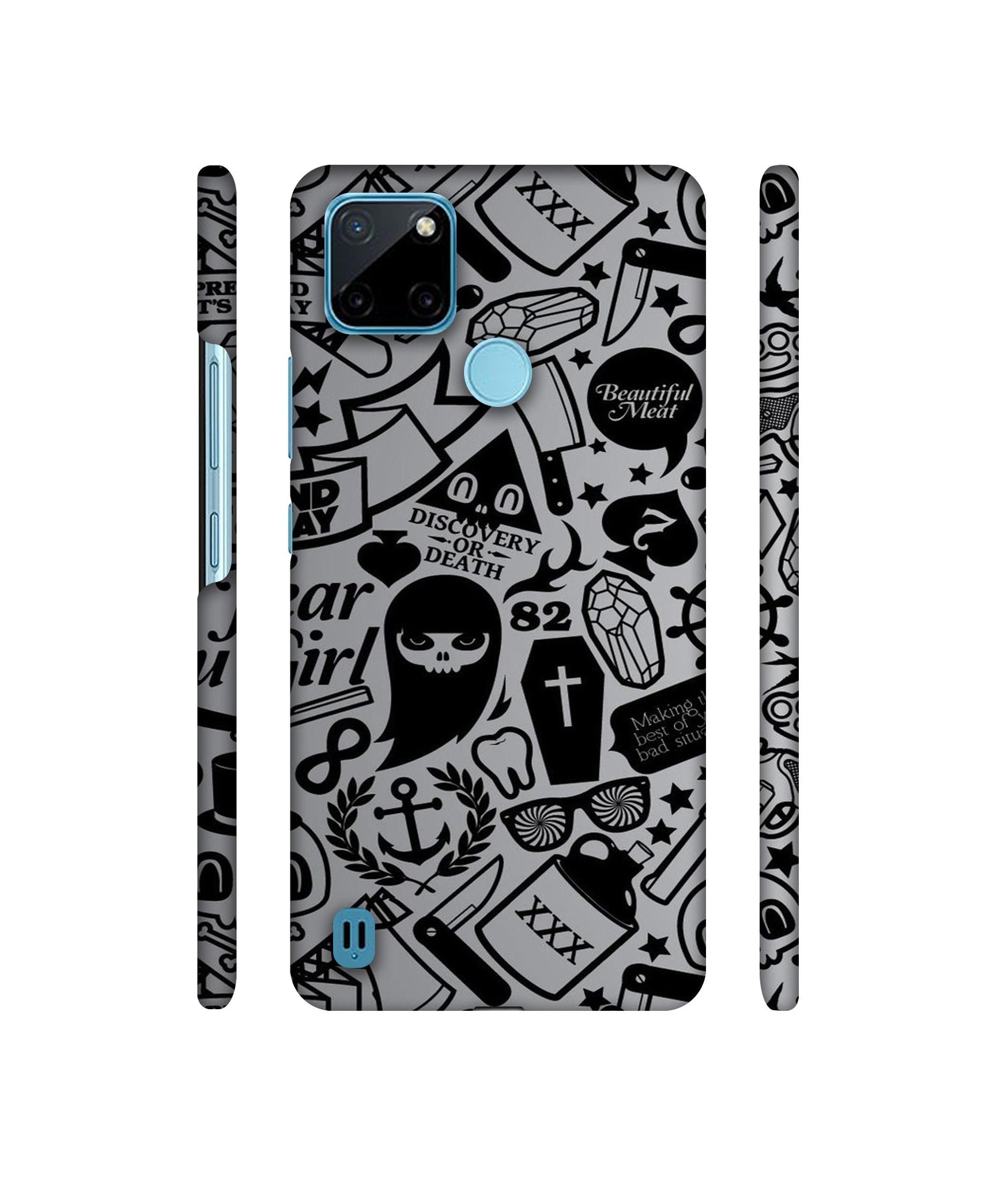 Discover Or Death Designer Hard Back Cover for Realme C21Y